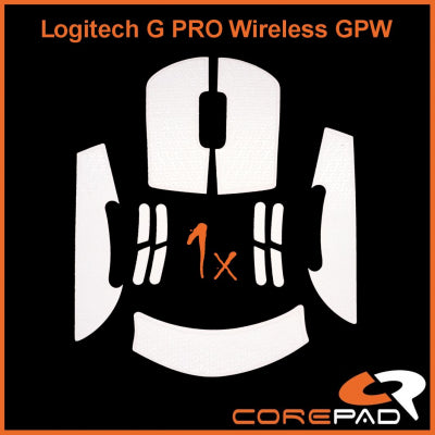 Corepad Soft Grips for Logitech G Pro Wireless Mouse - Non-Slip Gaming Grip Tape with Flat Edge Design - Perfect for FPS, MOBA, and Esports Gaming