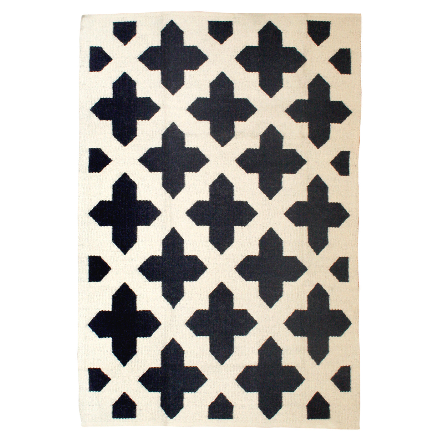Talitha Flatweave Rug - Soft Modern Boho Area Rug for Living Room, Bedroom, Nursery - Non-Slip Low Pile Jute Rug for Home Decor