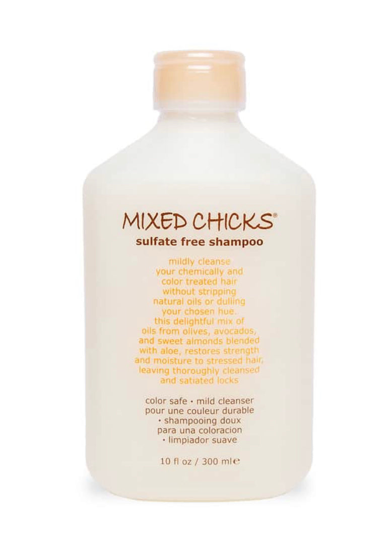 Mixed Chicks Sulfate Free Shampoo for Curly Hair - 10oz Hydrating & Gentle Cleansing Formula - Perfect for Natural, Wavy & Coily Hair Types at Home or Salon Use
