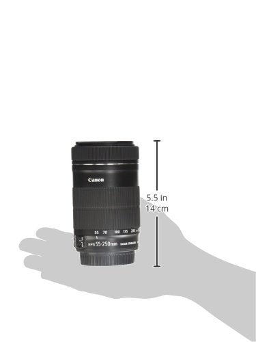 Canon EF-S 55-250mm f/4.5-5.6 IS STM Telephoto Zoom Lens for DSLR Cameras - Perfect for Wildlife, Sports & Travel Photography