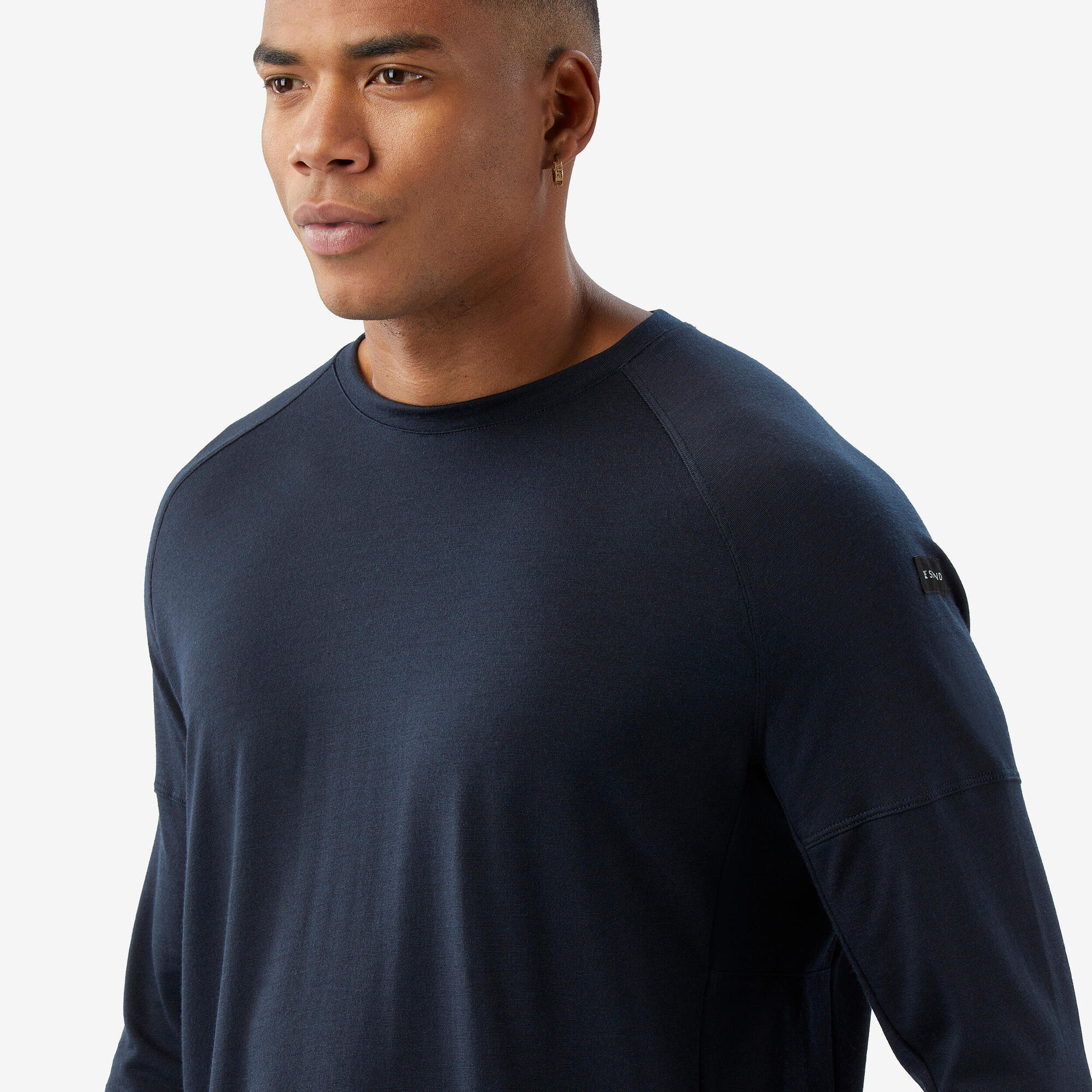 Simond Men's Merino Wool Long Sleeve T-Shirt - Soft, Breathable & Odor Resistant Base Layer for Hiking, Camping & Outdoor Activities