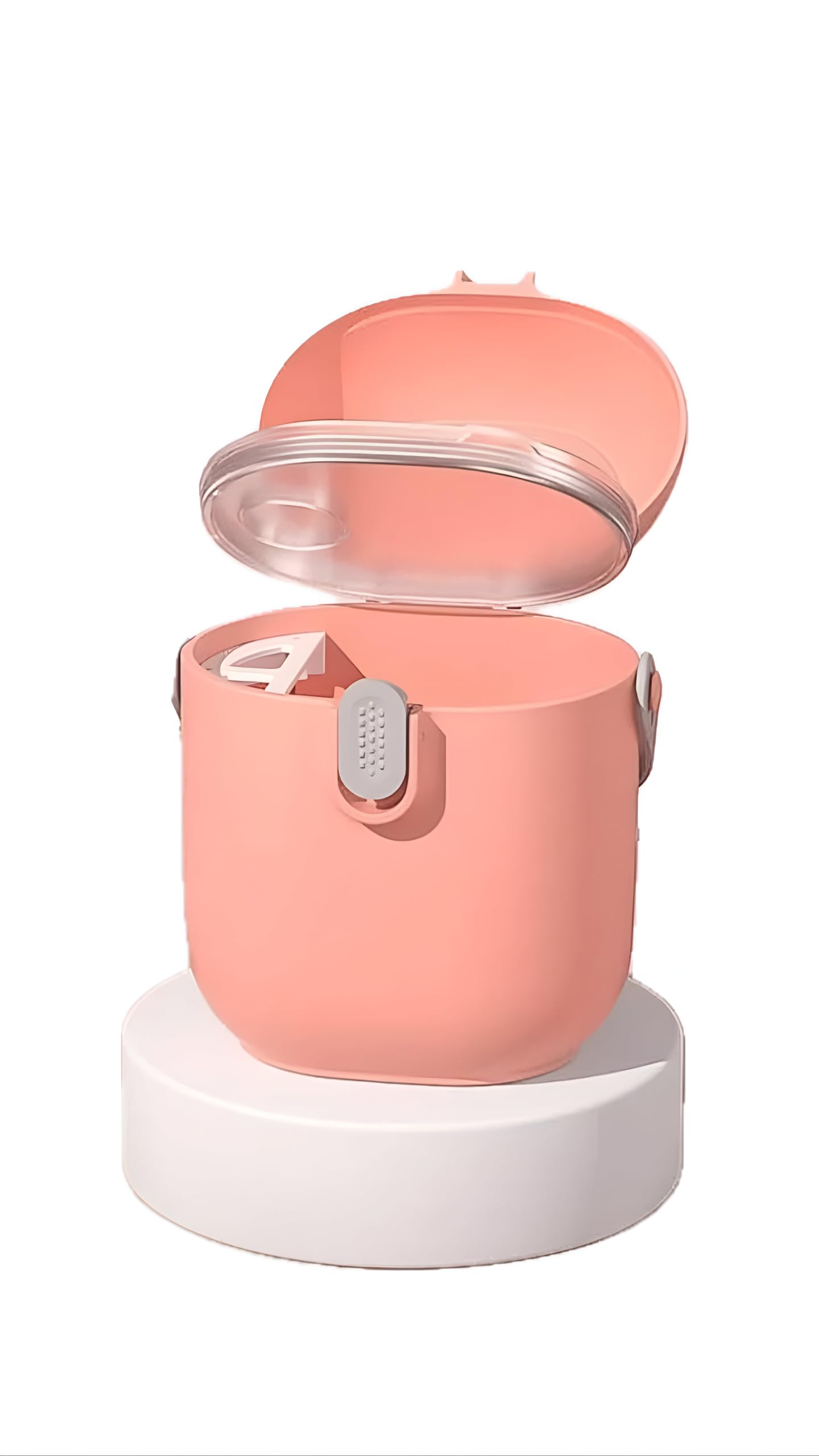 Portable Baby Formula Dispenser Container - Travel-Friendly Powdered Milk & Snack Storage for Infants - Pink | Perfect for On-the-Go Feeding, Daycare, and Family Outings