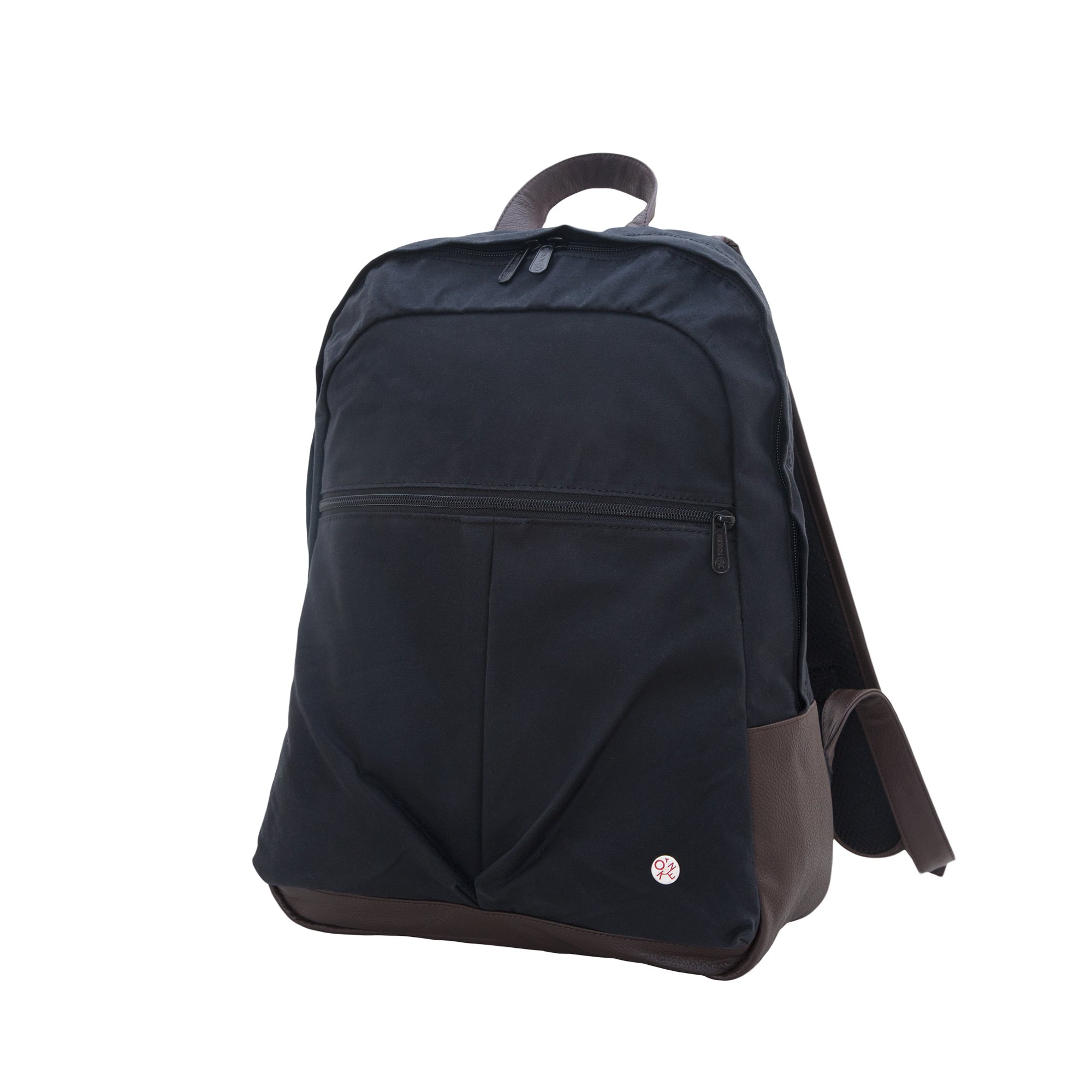 Token Bags Waxed Woodhaven Backpack - Waterproof & Durable Black Backpack for Men & Women - Perfect for Hiking, Travel & Everyday Use