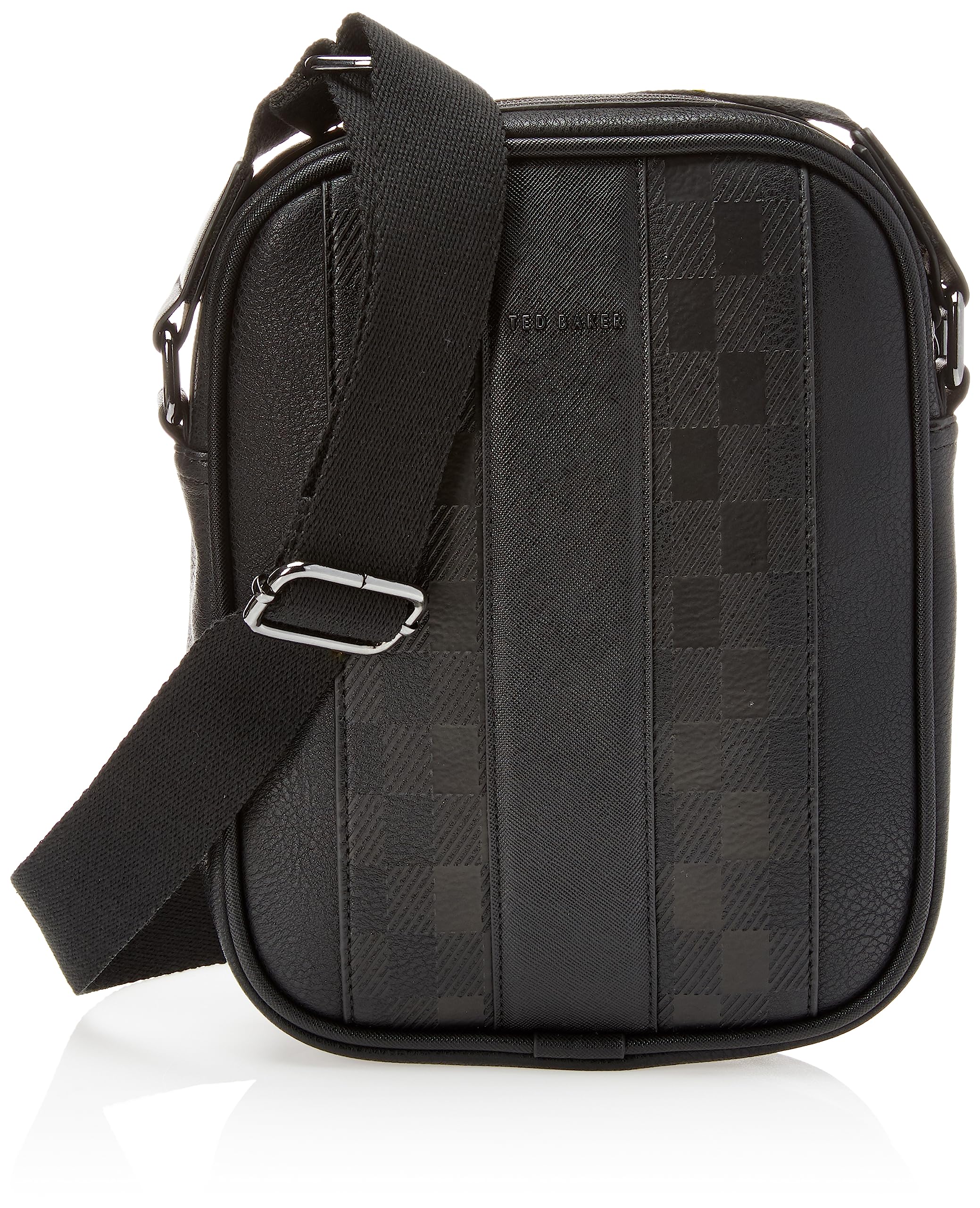 Ted Baker Men's Leather Flight Bag - Stylish Travel Duffel for Business & Weekend Trips - Perfect Carry-On for Airplane, Gym & Work Commute