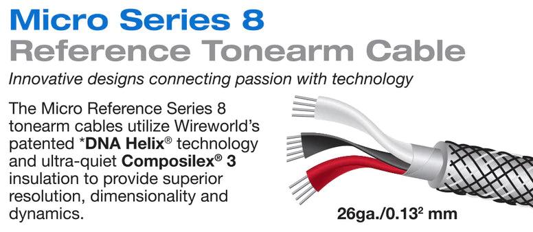 Wireworld Micro Silver Eclipse™ 10 Tonearm Cable - High-End Audiophile Turntable Cable for Vinyl Record Players | Perfect for Home Audio Systems & Professional DJ Setups