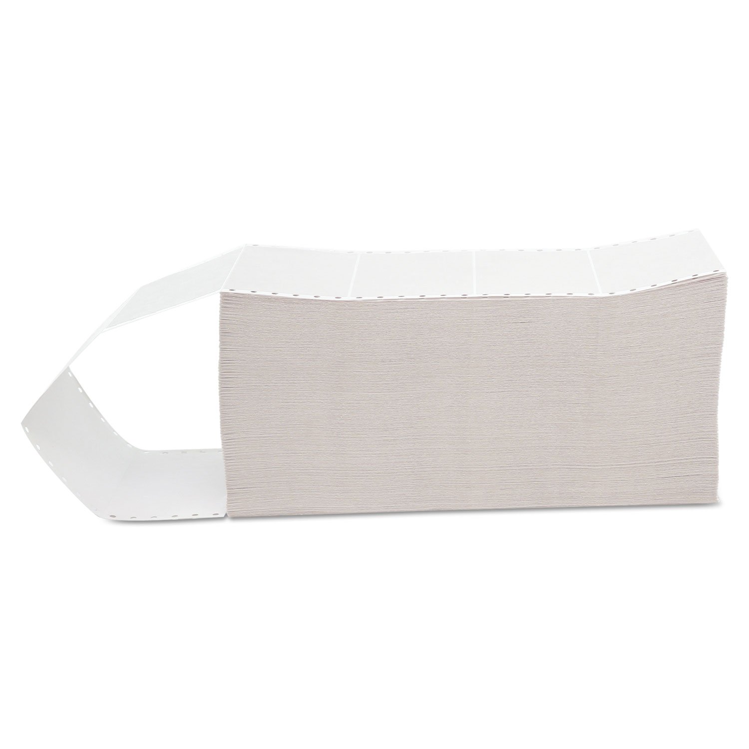 1 Across Dot Matrix Printer Labels - 3000 Labels per Box, Continuous Form Paper for Shipping, Inventory & Barcode Printing (Office & Warehouse Use)