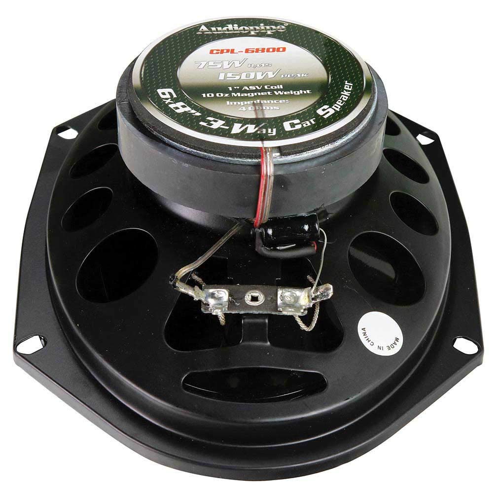 Audiopipe CPL6800 6x8 Inch 3-Way Car Speakers - High Performance Audio for Cars, Trucks & SUVs - Perfect for Road Trips & Daily Commuting