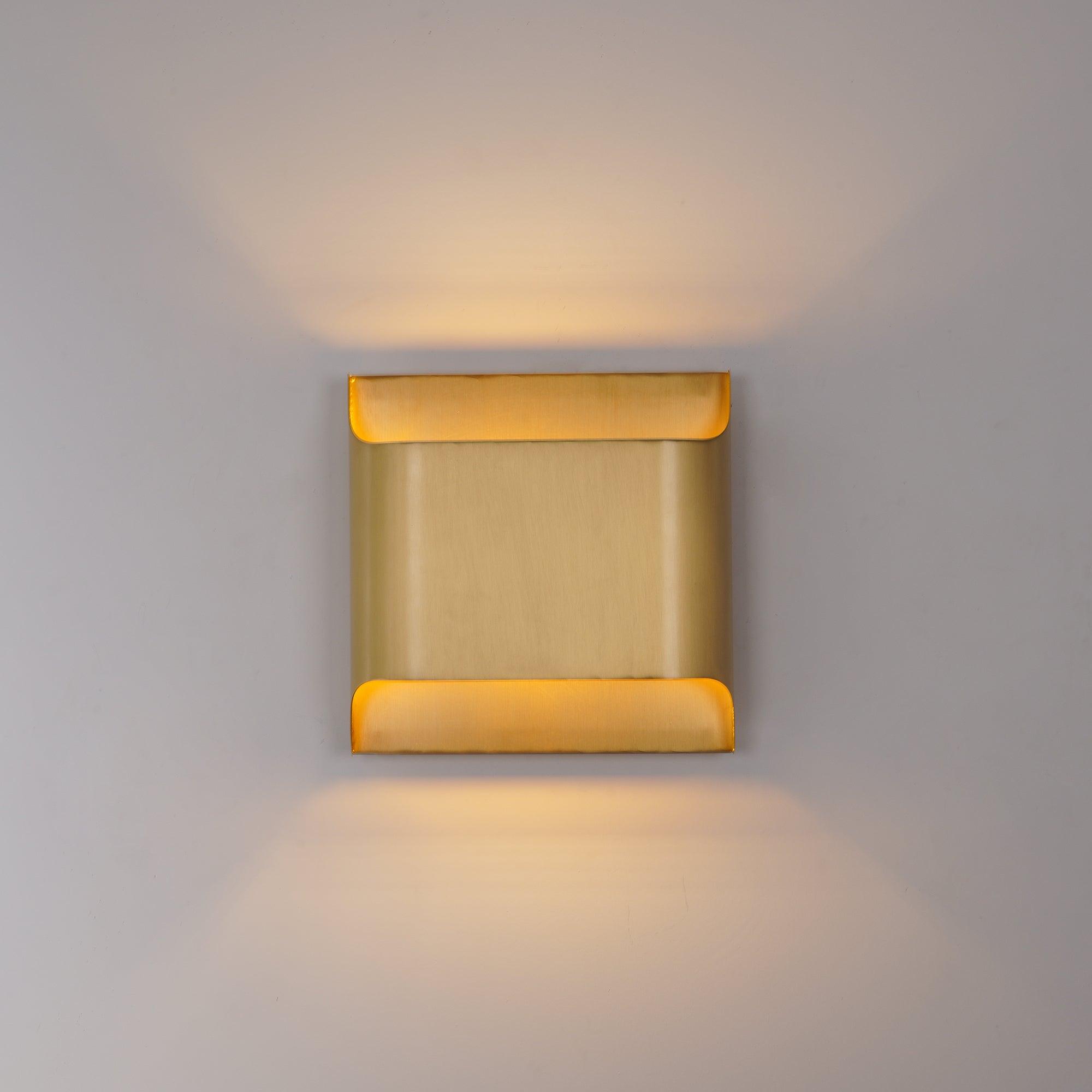 Leclerc Brass Wall Lamp - Vintage Industrial Sconce Lighting for Living Room, Bedroom & Hallway - Perfect for Ambient & Accent Lighting