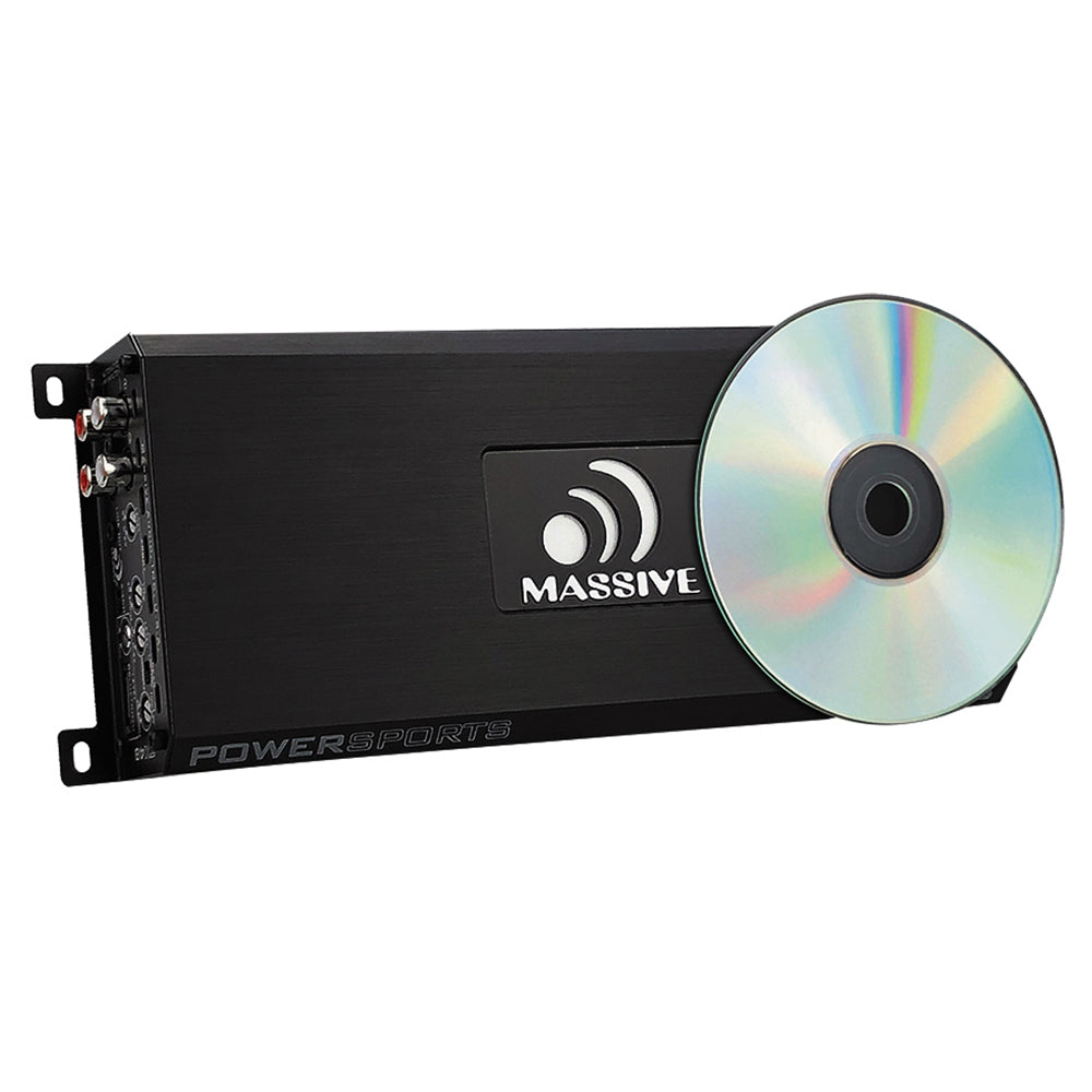 200W x 4 Channel Marine Bluetooth Amplifier - 4 Ohm RMS Power for Boats, Waterproof Audio System for Outdoor & Marine Use