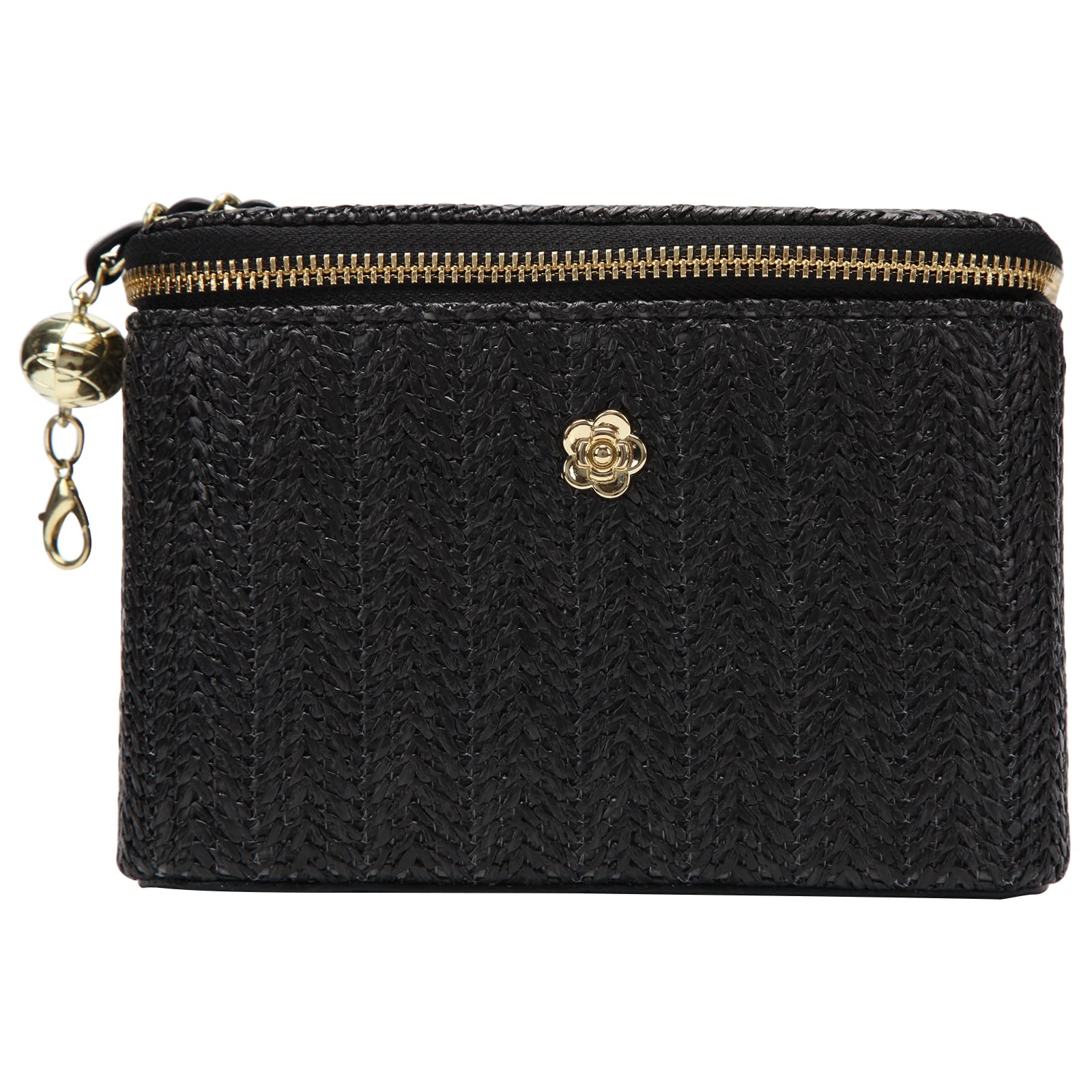 Elegant Fawziya Straw Evening Clutch Bag for Women - Crossbody Purse with Woven Design, Perfect for Parties, Weddings & Night Out Accessories