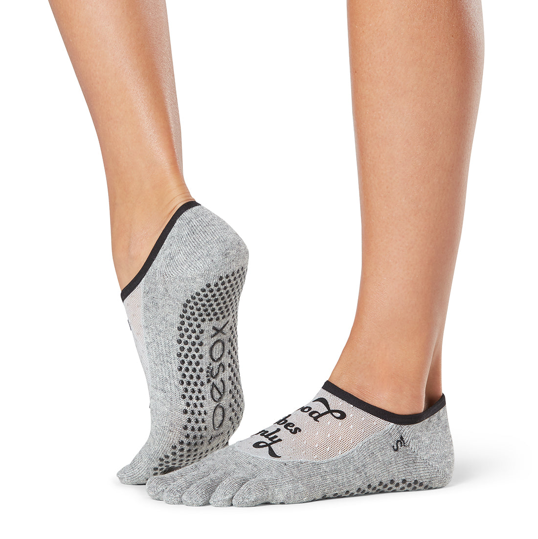 ToeSox Luna Grip Socks - Non-Slip Yoga Socks for Women & Men - Ideal for Pilates, Barre, Dance & Home Workouts