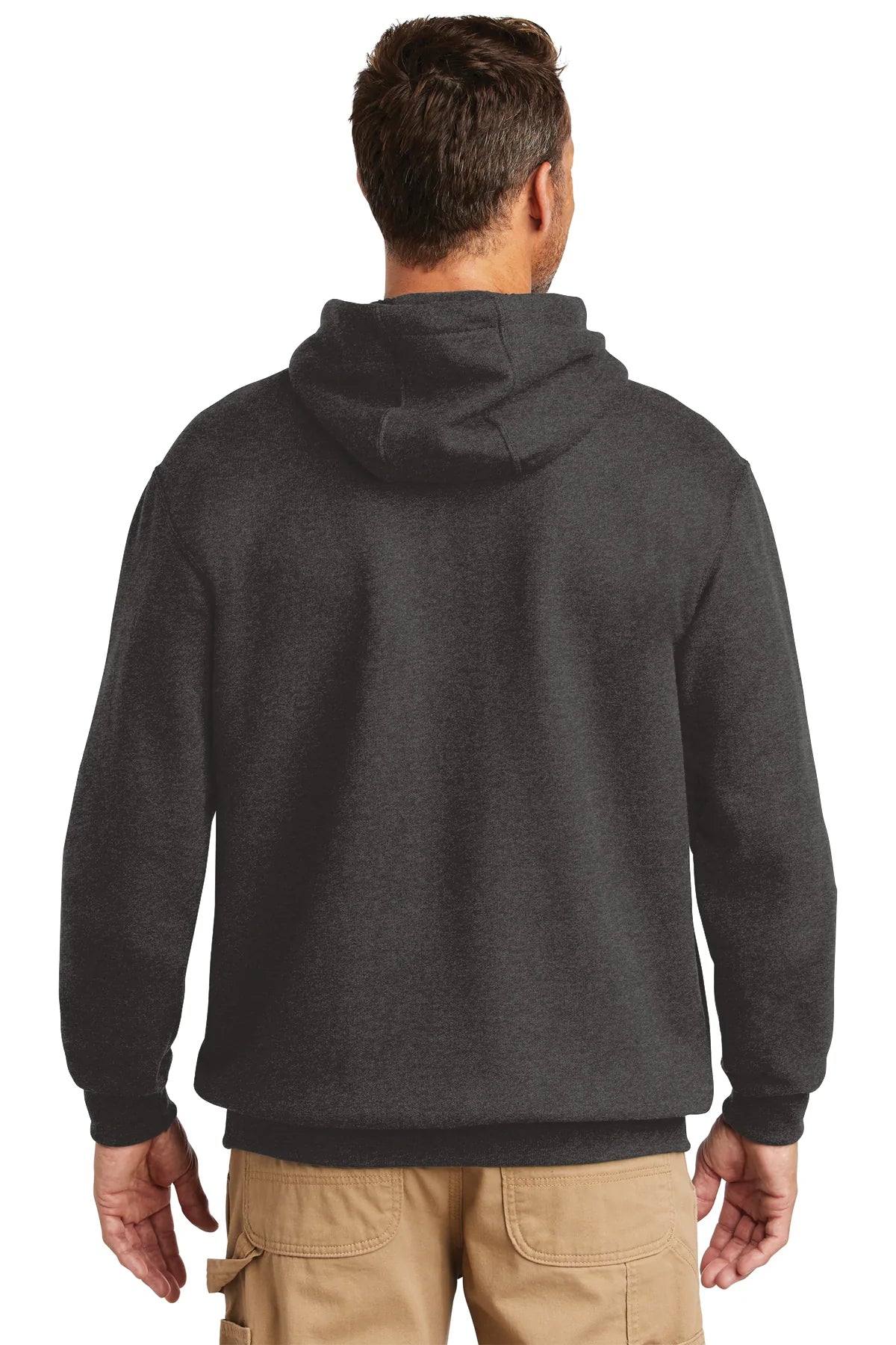 Carhartt Tall Hooded Custom Sweatshirts for Men - Carbon Heather Pullover Hoodie | Workwear, Outdoor & Casual Wear
