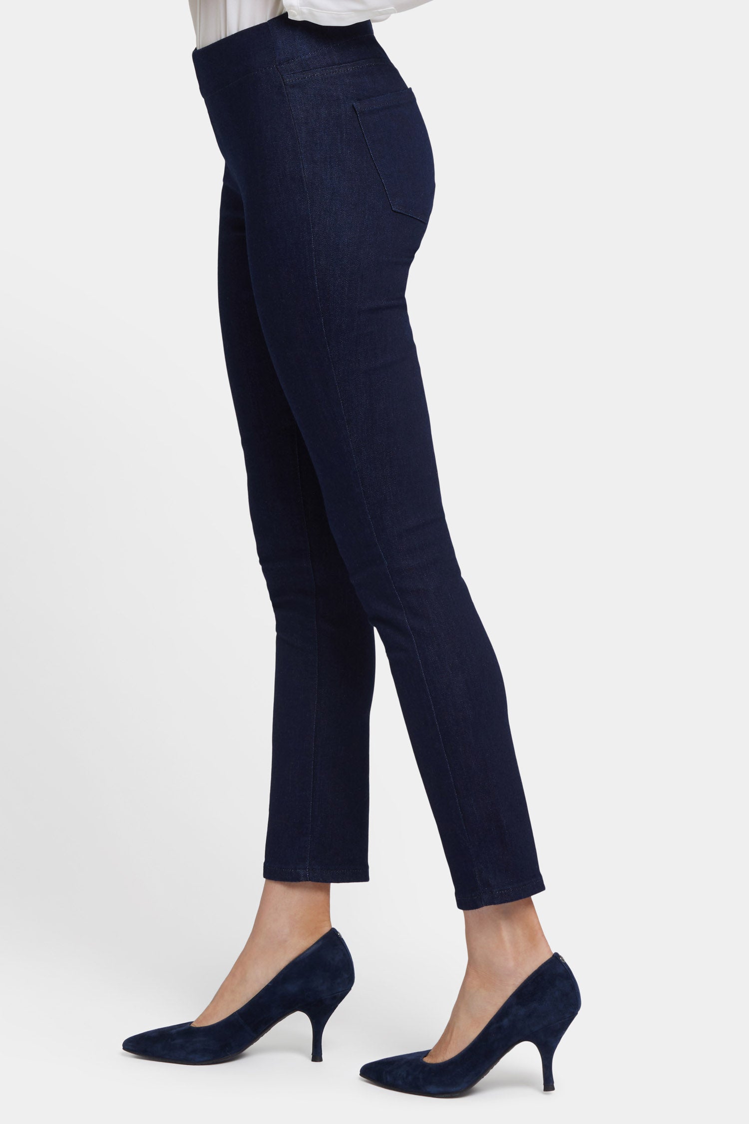 Alina Skinny Ankle Pull On Jeans for Women - Stretch Denim Pants with Rinse Wash | Perfect for Casual Wear, Office & Date Nights
