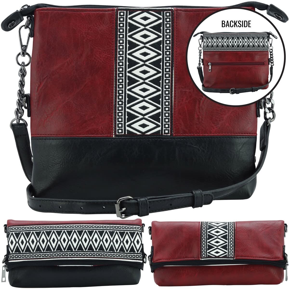 K&Bo Lightweight Soft Leather Crossbody Bags for Women - Stylish Travel Purse & Everyday Handbag for Work, Shopping & Outings