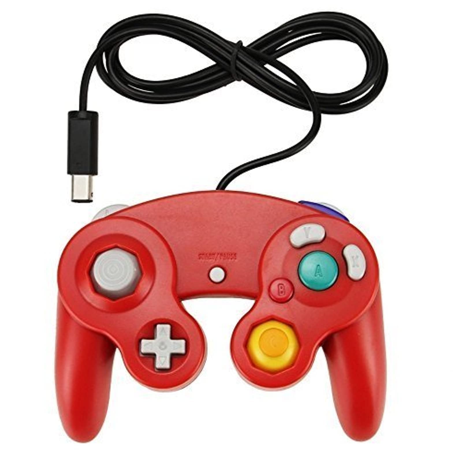 Original Title: New Generic Red Classic Wired Gamepad Joypad Controller For Nintendo Wii Gamecube Remote   Optimized Title: Authentic Red Wired Game Controller for Nintendo Wii & Gamecube - Classic Design, Plug & Play - Perfect for Retro Gaming & Multiplayer Fun