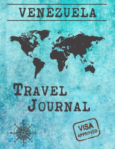 Venezuela Travel Journal Notebook - 120 Pages Vacation Planner with Meal & Budget Tracker, Appointment Organizer - Perfect Travel Diary & Farewell Gift for Backpackers, Expats & Adventure Travelers
