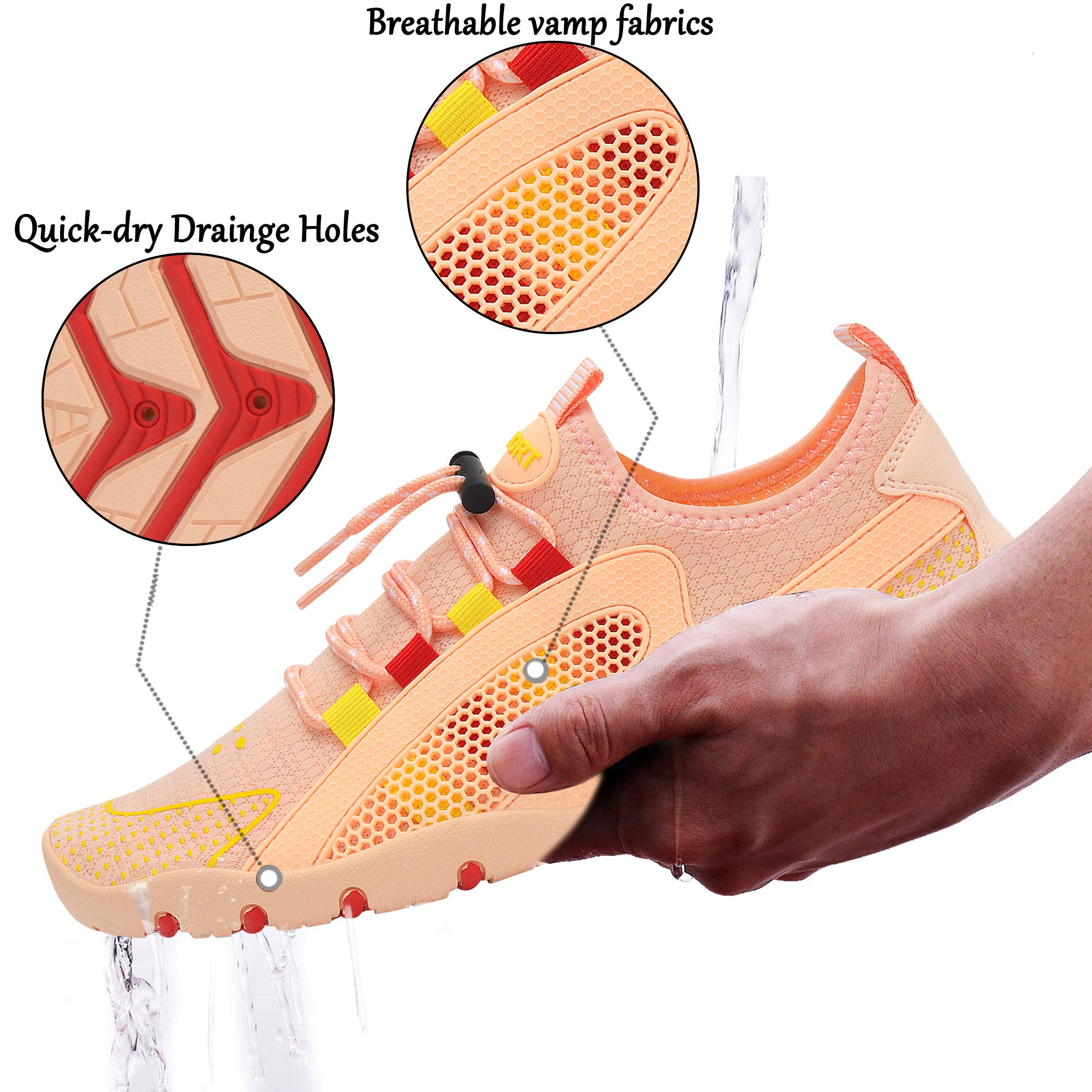 Men's & Women's Quick-Dry Water Shoes - Barefoot Aqua Socks for Swimming, Surfing, Beach, Pool, Yoga & Outdoor Activities | Lightweight & Comfortable for Water Sports & Travel Adventures