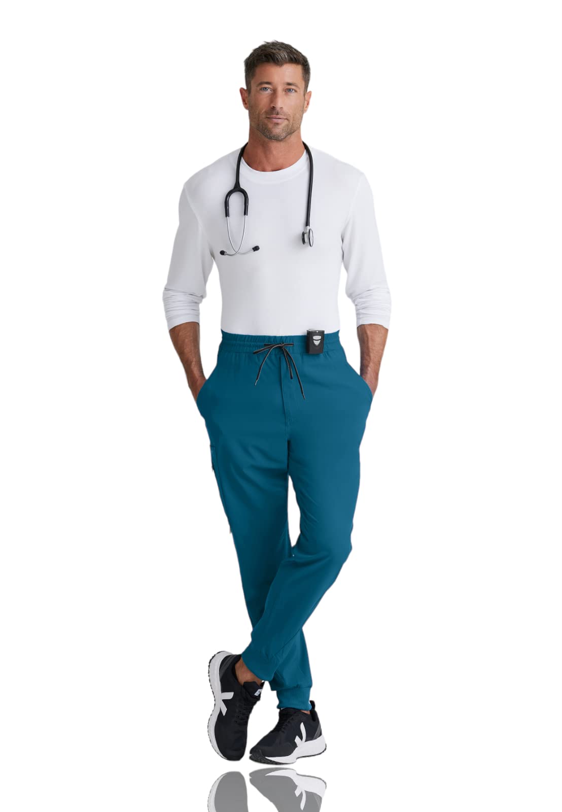 BARCO One Vortex Scrub Jogger Pants for Men - Eco-Friendly Stretch Fabric, Wrinkle-Resistant, Comfort Fit Elastic Waist | Perfect for Medical Professionals, Nurses & Healthcare Workers