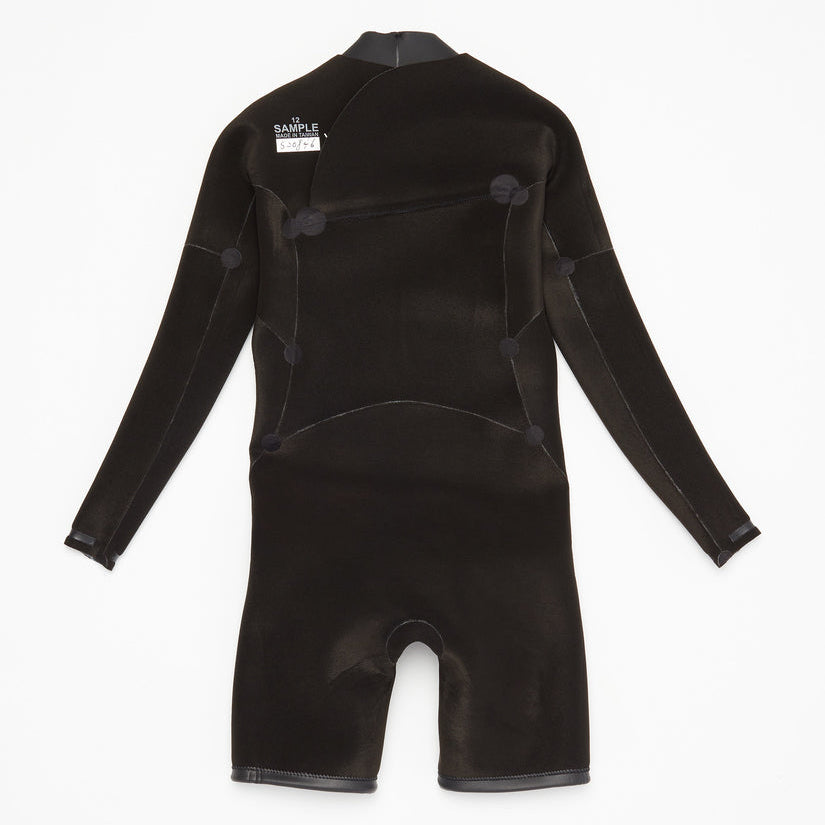 Volcom Modulator 2mm Big Boys Chest Zip Long Sleeve Springsuit Wetsuit - Charcoal for Surfing, Swimming & Water Sports