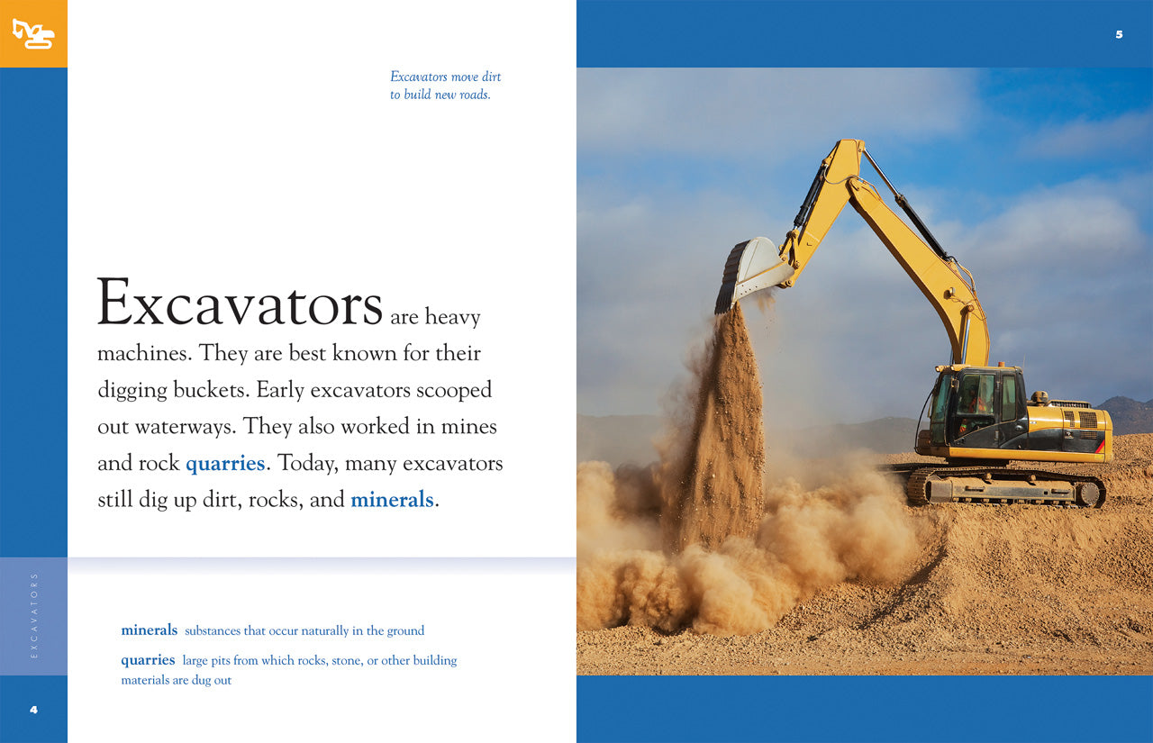 Excavators 978-1-60818-889-5 - Heavy Duty Construction Equipment for Digging & Demolition | Perfect for Building Sites & Landscaping Projects