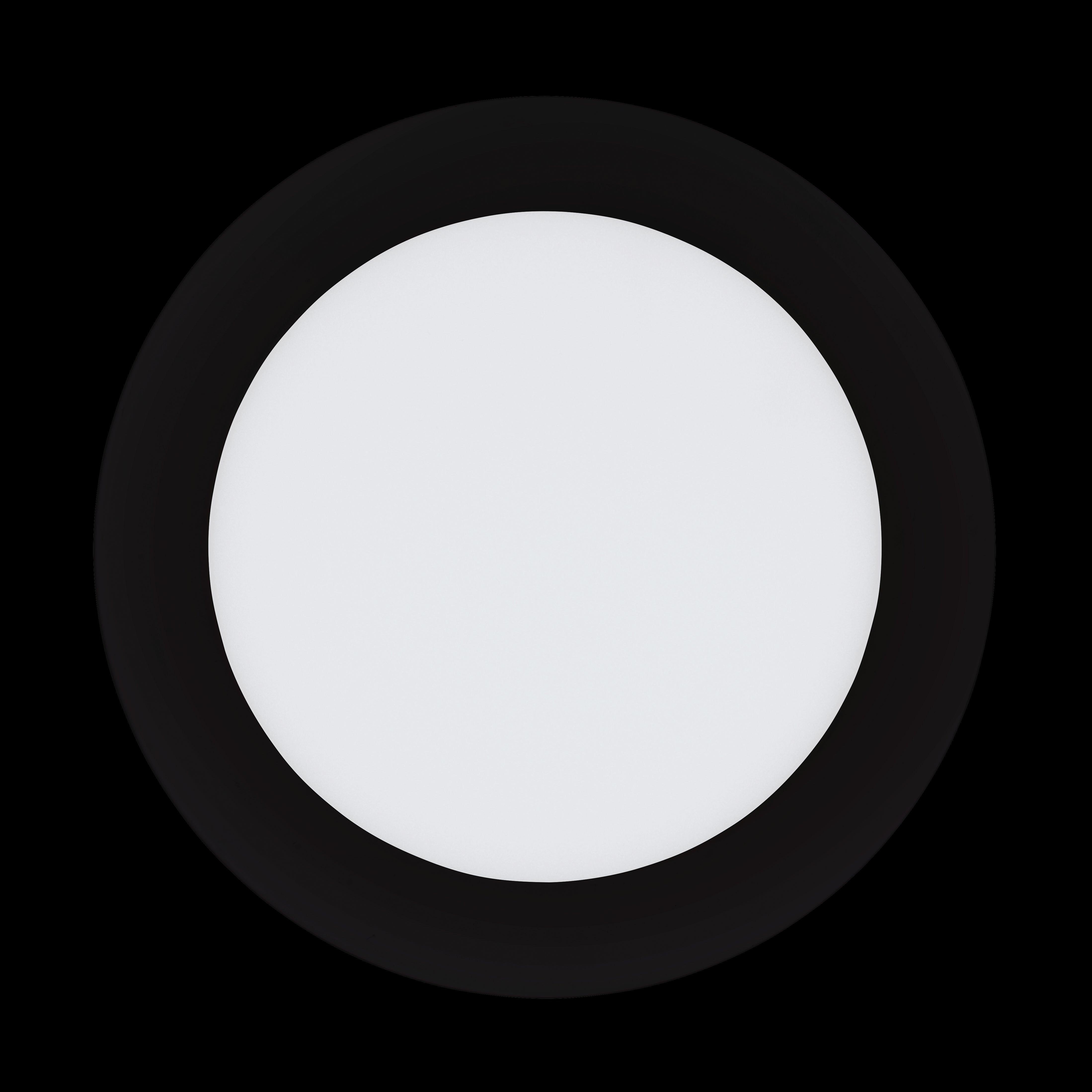 Eglo Fueva Z Smart LED Recessed Light - 6.5 Inch Black, Dimmable, WiFi & Bluetooth Control - Perfect for Living Room, Kitchen, and Bedroom Lighting