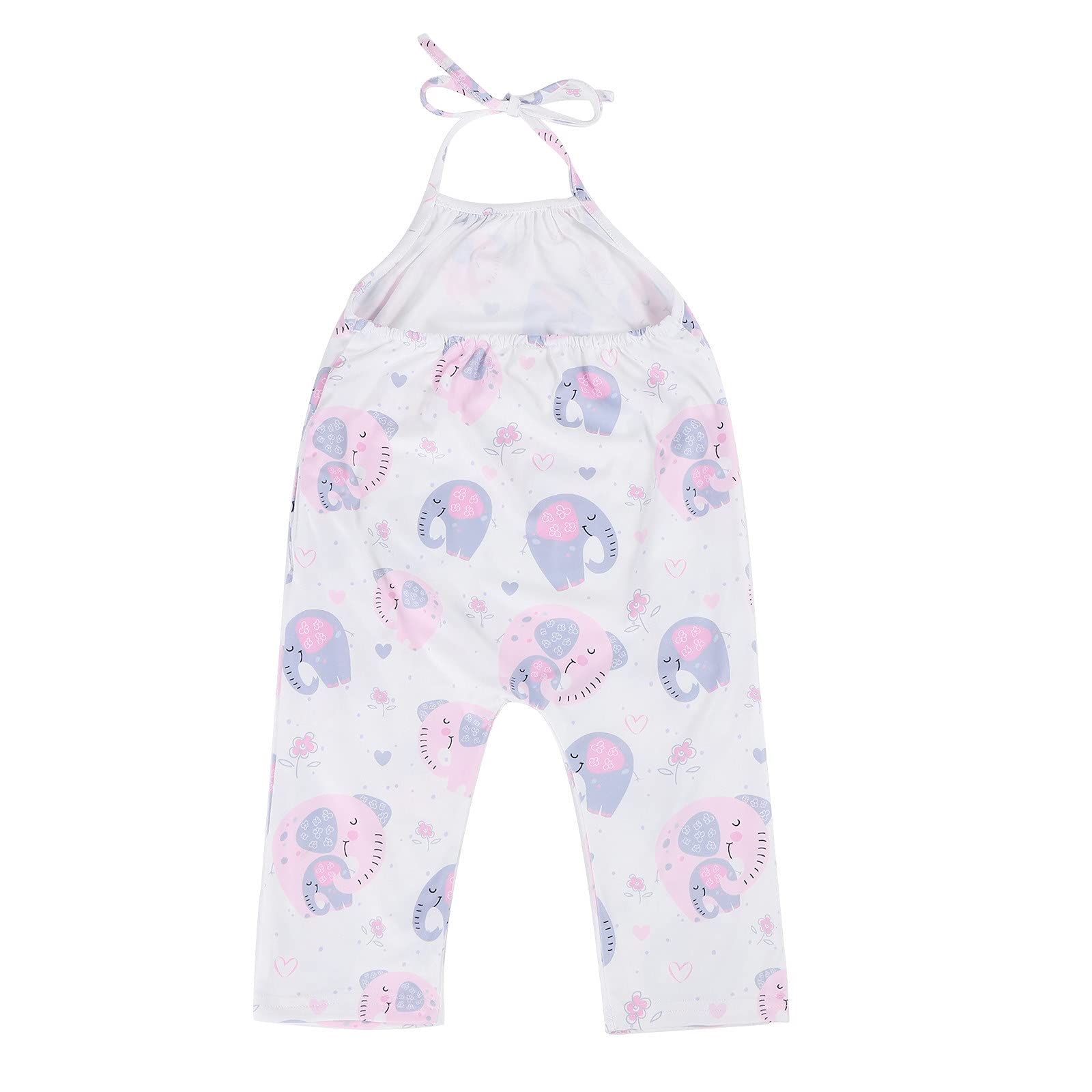 **Cartoon One-Piece Girls Toddler Jumpsuit | Summer Strap Romper Outfit for Baby Girls 6-12 Months | Perfect for Playdates, Beach Trips & Casual Wear**