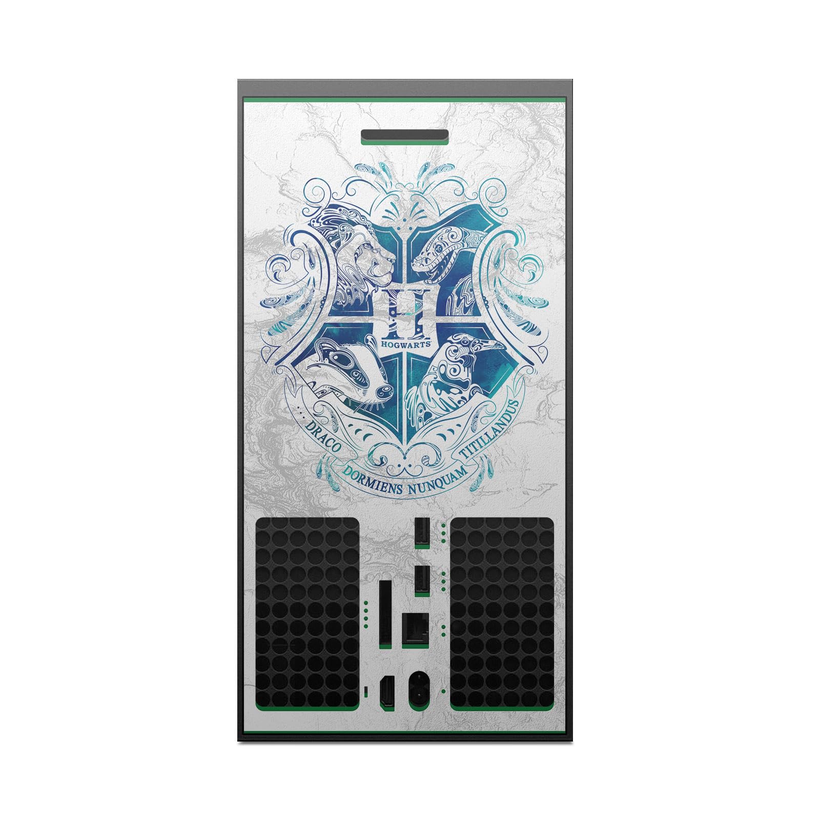 Official Licensed Harry Potter Hogwarts Aguamenti Vinyl Skin Sticker - Compatible with Xbox Series X Console & Controller Bundle - Perfect for Gaming, Collectibles, and Harry Potter Fans