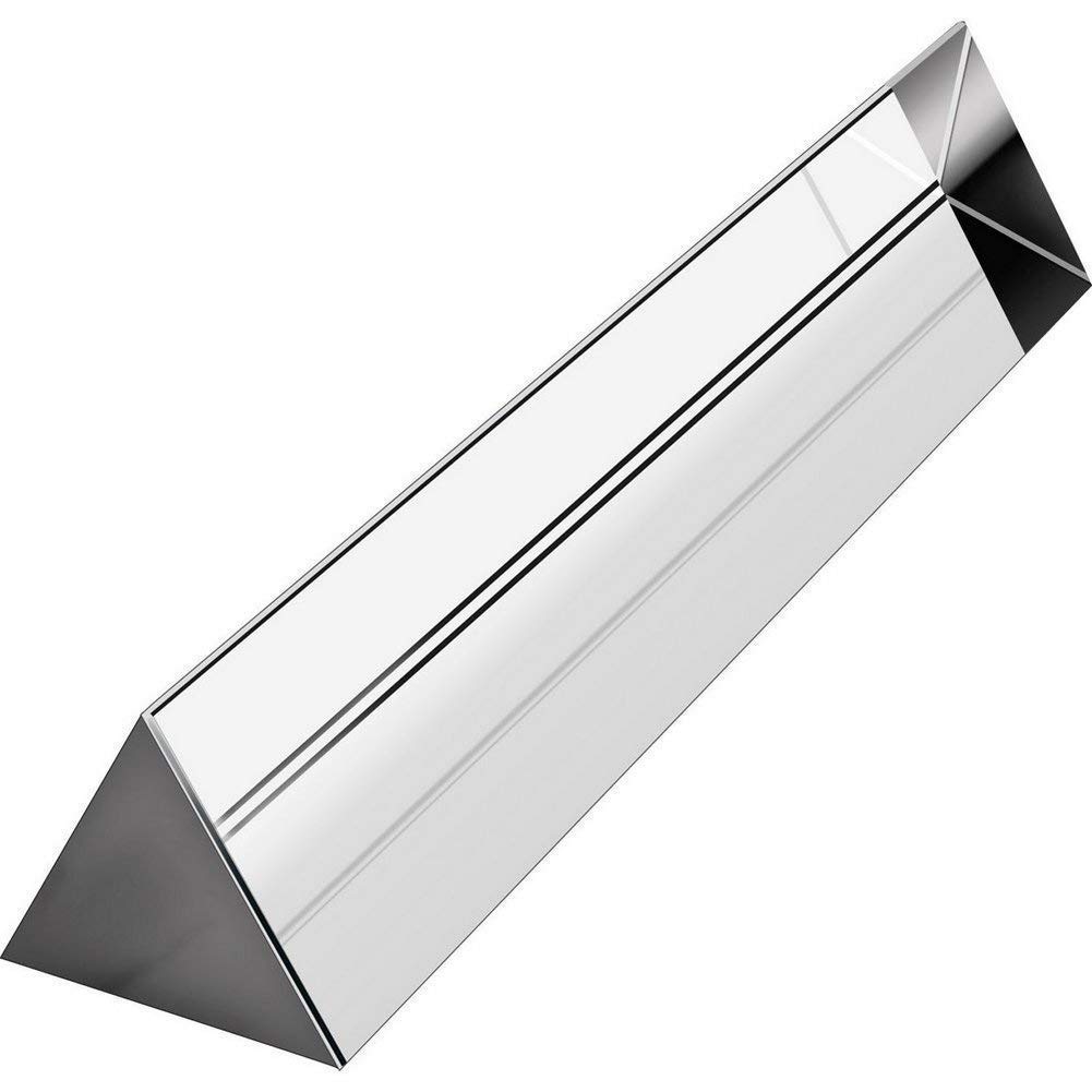 Onamicit Mribo 6 Inch Optical Glass Triangular Prism - Premium Crystal Rainbow Maker for Photography, Science Experiments & Physics Teaching | Perfect for Light Spectrum Study, Kids STEM Learning & Creative Photo Effects