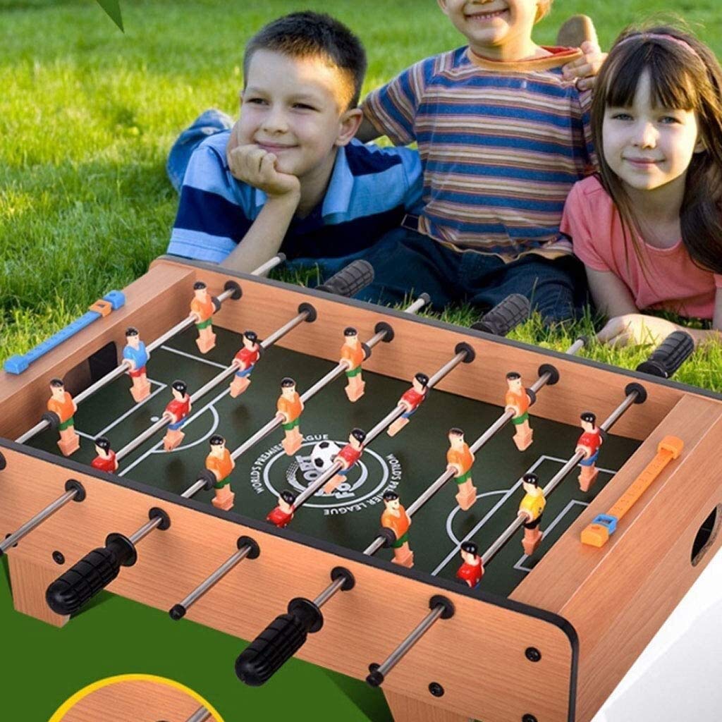 Premium Wooden Foosball Table for Kids & Families - Double-Sided Table Football Game for Boys, Girls & Students - Fun Interactive Toy for Stress Relief & Family Bonding - Perfect for Game Rooms, Playrooms & Parties