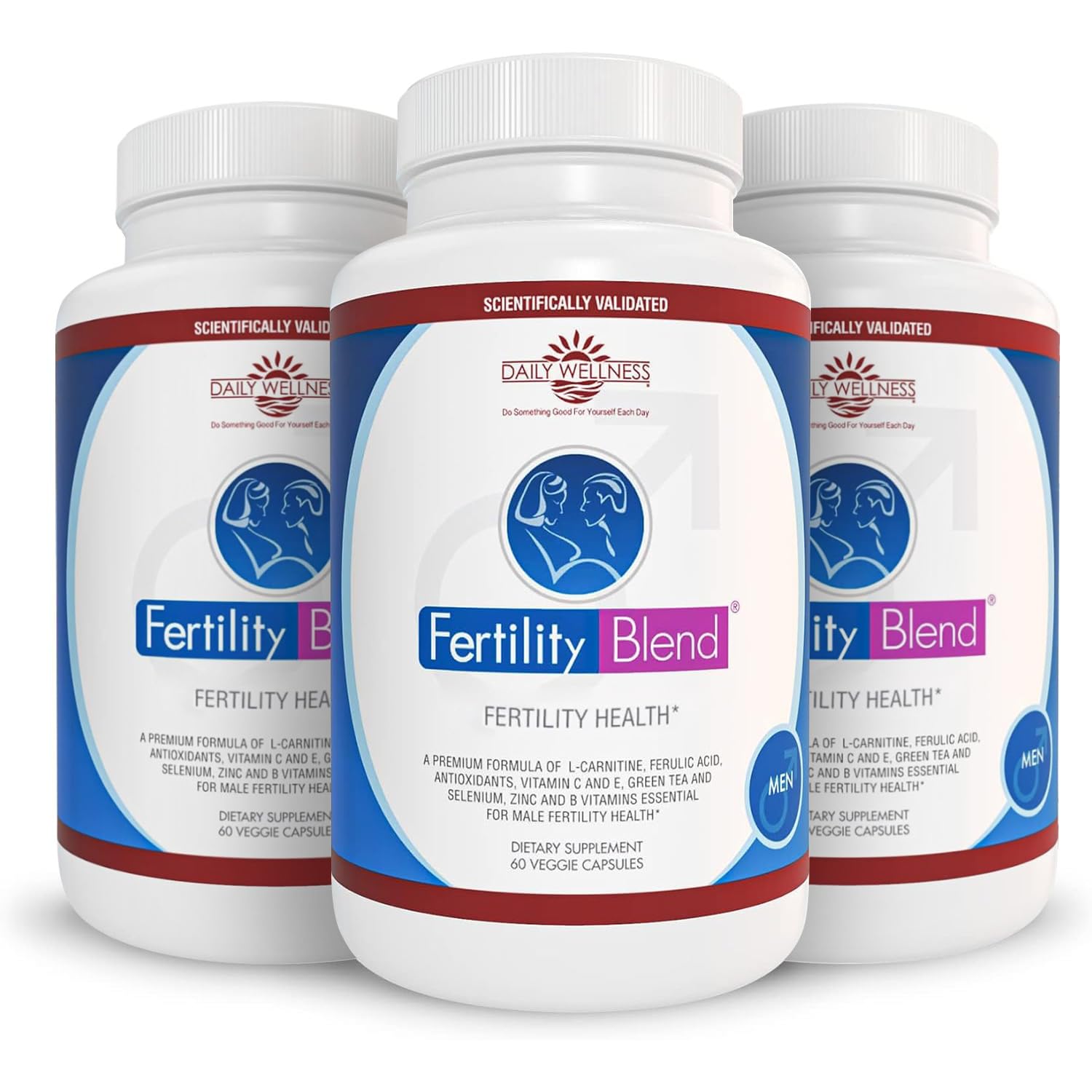 Premium Male Fertility Supplements with Essential Vitamins - 60 Capsules per Bottle, 3-Pack - Boost Sperm Count & Motility for Pre-Conception - Daily Wellness Supplement for Men - Perfect for Couples Trying to Conceive & Improving Reproductive Health