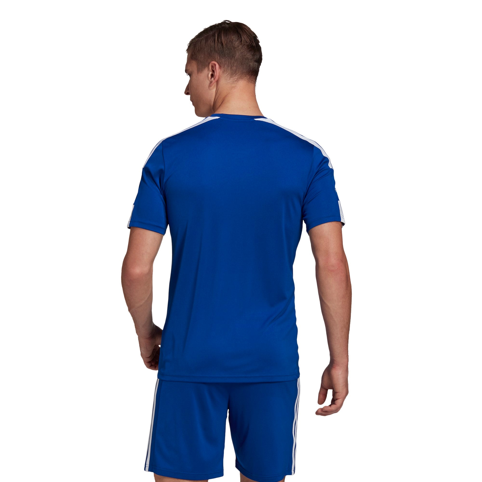 Adidas Adult Squadra 21 Soccer Jersey - Royal/White - Breathable Performance Shirt for Men - Perfect for Training, Matches & Fan Wear