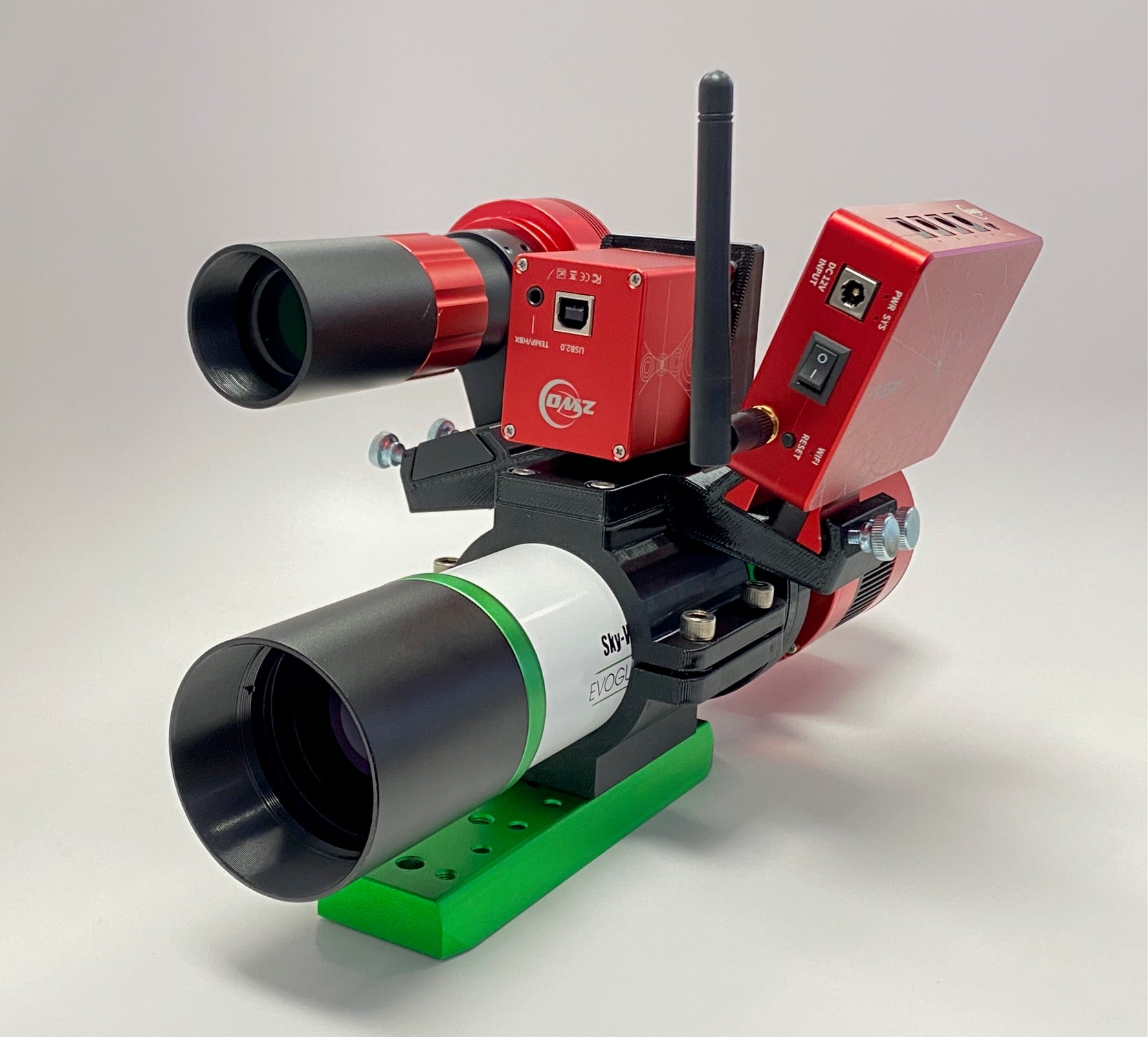 ZWO EAF 50 Clamshell Ring and Mounting Bracket - Compatible with ZWO Electronic Auto Focuser - Perfect for Astrophotography Telescope Setup & Camera Mounting