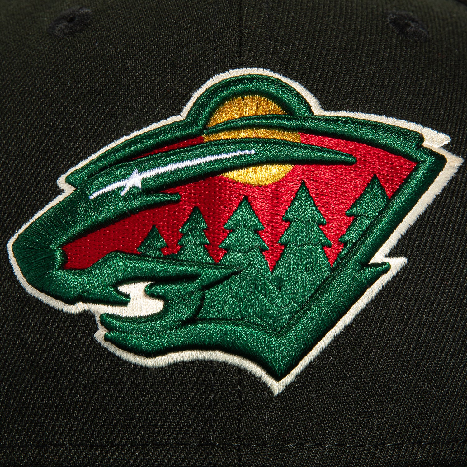 New Era 59Fifty Minnesota Wild Snapback Hat - Black & Green NHL Hockey Cap for Men & Women - Perfect for Games, Tailgating & Fan Gear Collection
