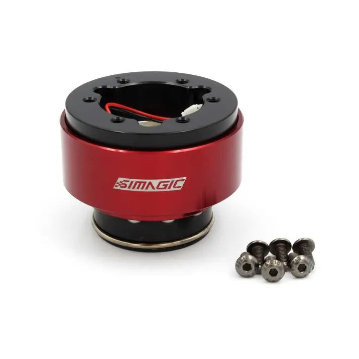 Simagic 50mm Quick Release Steering Wheel Adapter - Compatible with Racing Simulators & Gaming Wheels - Perfect for Drift, Rally & Track Racing Simulation Setups