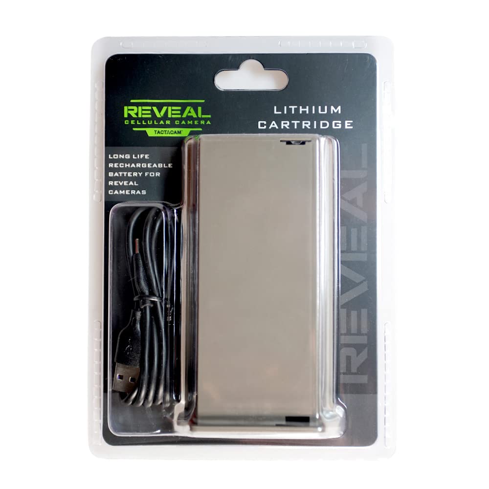 TACTACAM Reveal External Solar Panel with Lipo Battery Pack - Compatible with All Reveal Cellular Trail Cameras (X Pro, X Pro 3.0, X 2.0, X 3.0, SK, XB, Gen 1) - Perfect for Wildlife Monitoring, Hunting & Outdoor Security