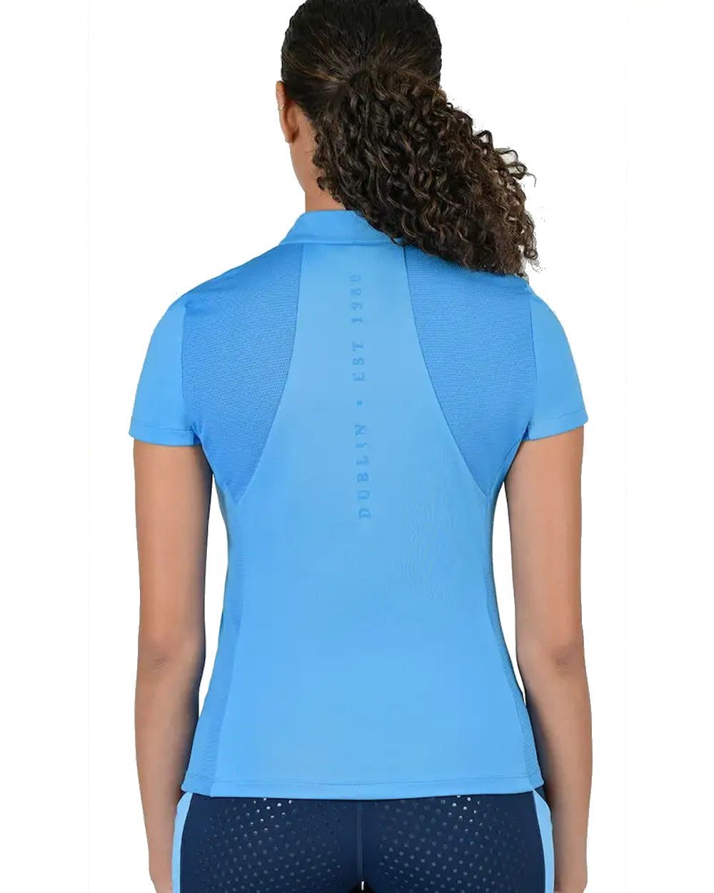 Dublin Tabby Women's Short Sleeve Equestrian Riding Shirt - Breathable & Comfortable for Horseback Riding, Training & Outdoor Activities