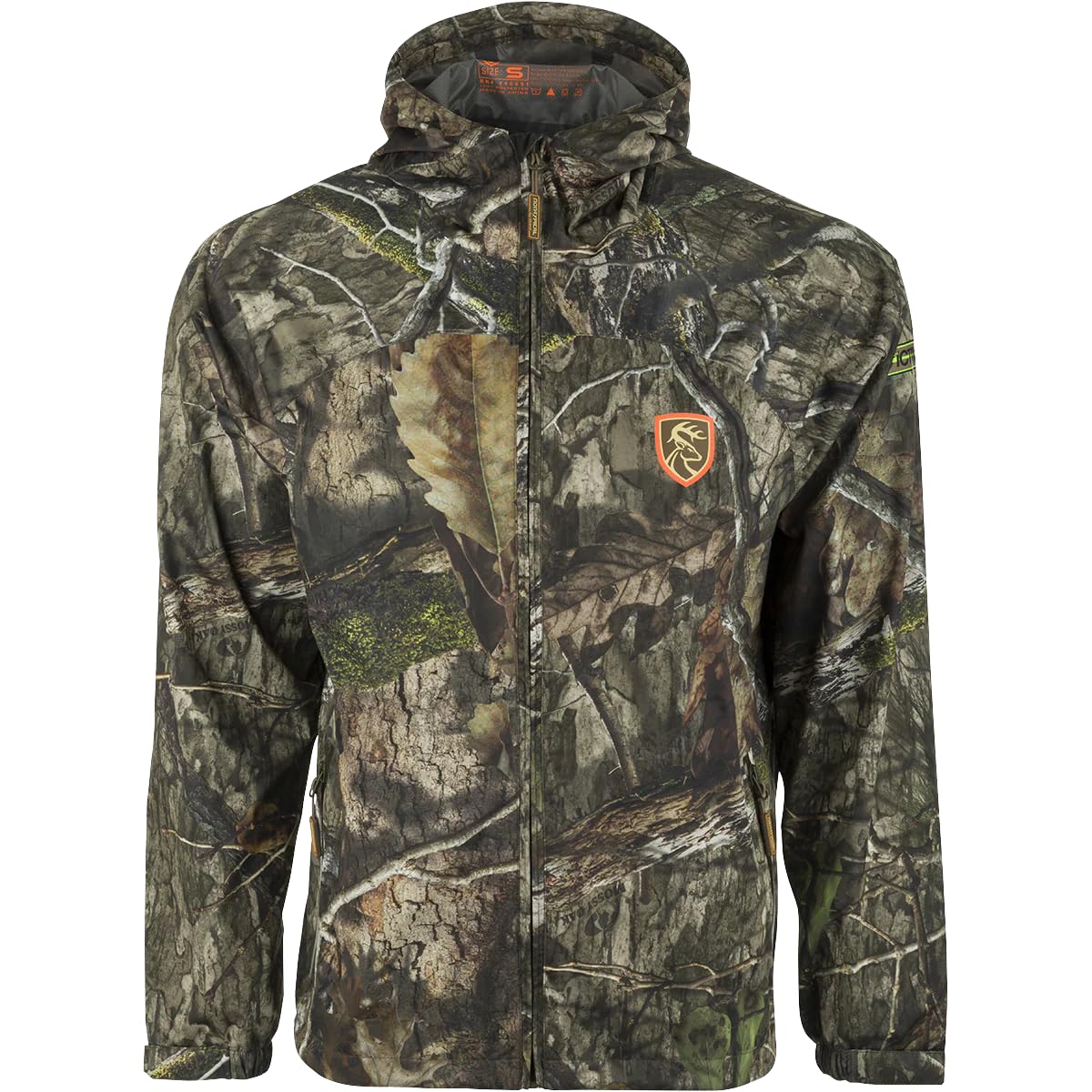 Drake Waterfowl Heavyweight Silencer Full Zip Jacket for Men - Waterproof Hunting Coat for Cold Weather, Camouflage Outdoor Gear - Ideal for Duck Hunting, Birdwatching & Winter Adventures