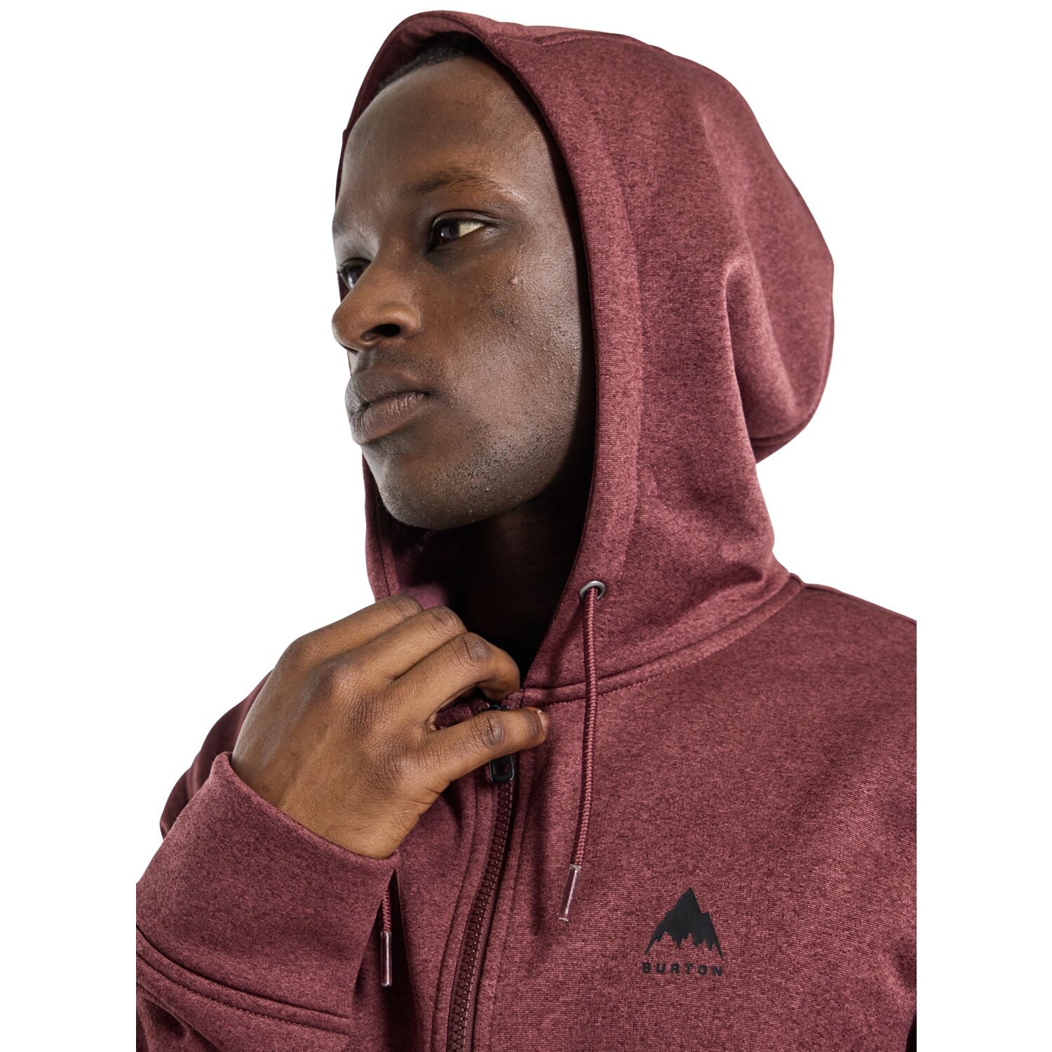 Burton Oak Full Zip Hoodie for Men & Women - Comfortable Fleece Pullover with Front Pockets - Perfect for Outdoor Activities, Hiking, and Casual Wear