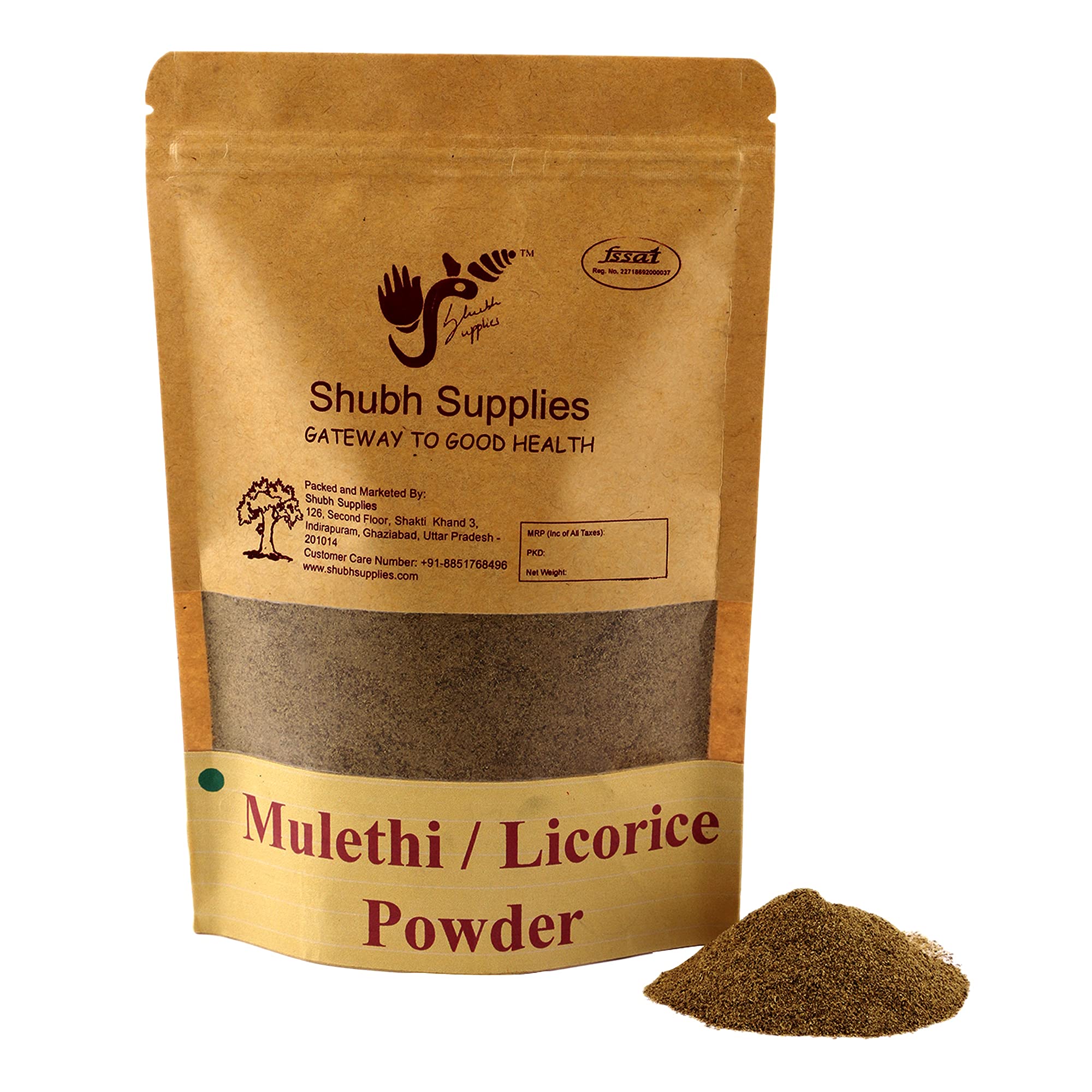 Pure & Natural Mulethi Powder (Licorice Root Powder) 300g - Skin Whitening, Body Care, Hair Growth & Cough Relief | For Glowing Skin, Healthy Hair & Respiratory Support