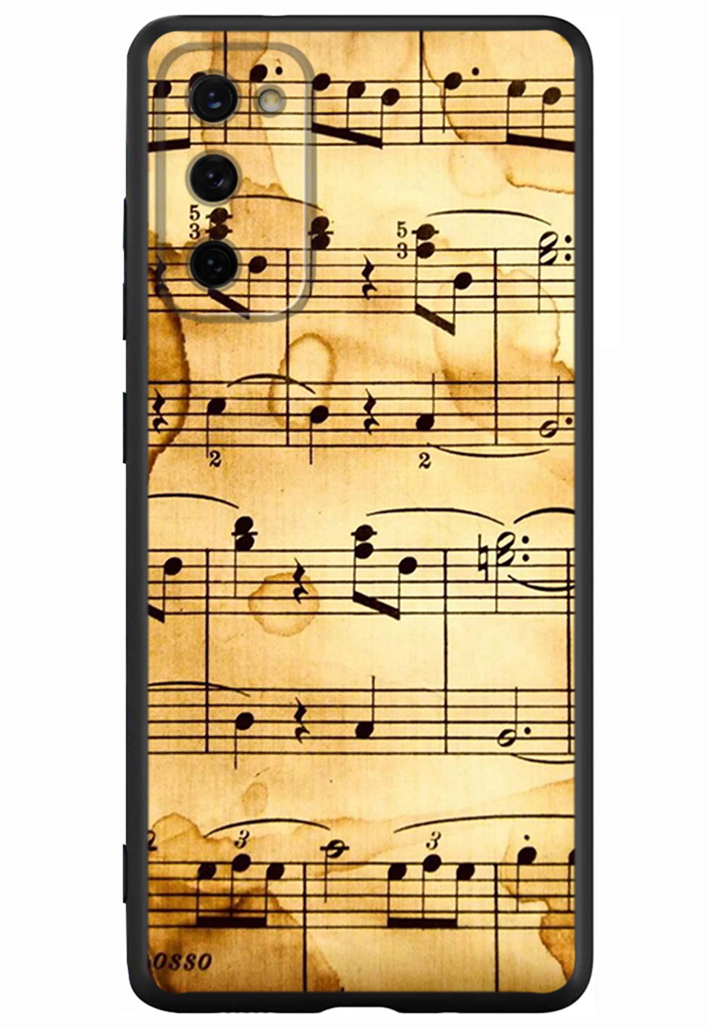 Samsung Galaxy S20 FE 5G Case with Music Notes Design - Shock-Absorbent TPU Protective Phone Cover for Impact Protection | Perfect for Music Lovers, Daily Use & Travel