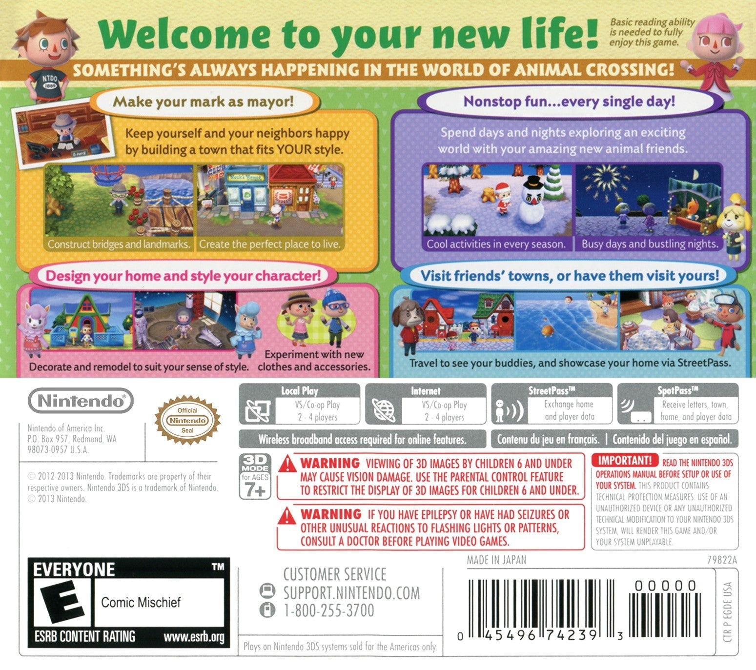 Animal Crossing: New Leaf - Nintendo 3DS Game | Life Simulation & Adventure | Perfect for Relaxing & Creative Play