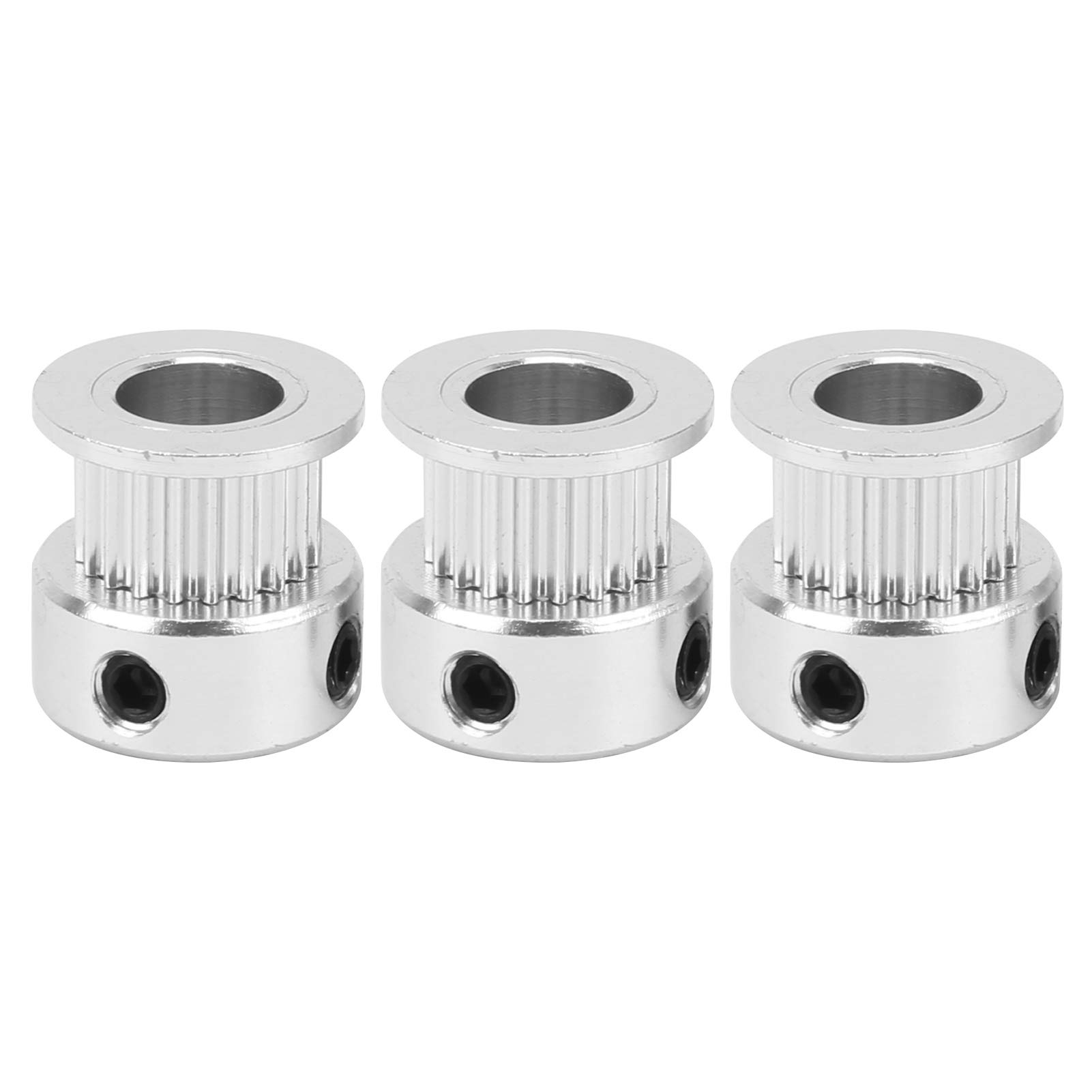 Jeanoko 3 Sets Timing Belt Pulley Kit - Aluminum Alloy 20T & 60T Synchronous Pulley Wheels for 3D Printers, CNC Milling & Drilling Machines | High Precision Replacement Parts for DIY Projects & Industrial Applications