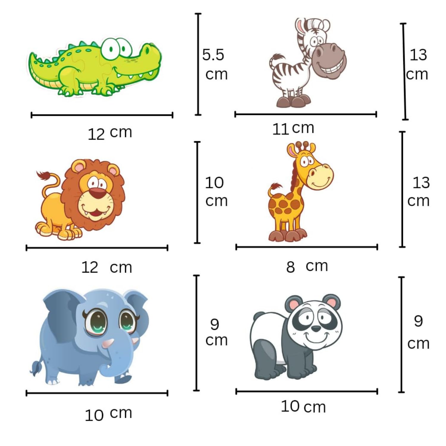 Montessori Wooden Jigsaw Puzzles for Kids Ages 2-5 - Fun Fry Wild Animal Toddler Learning Toys - Educational Puzzle Gift for Boys & Girls Birthday - Perfect for Preschool Classroom & Home Playtime Activities