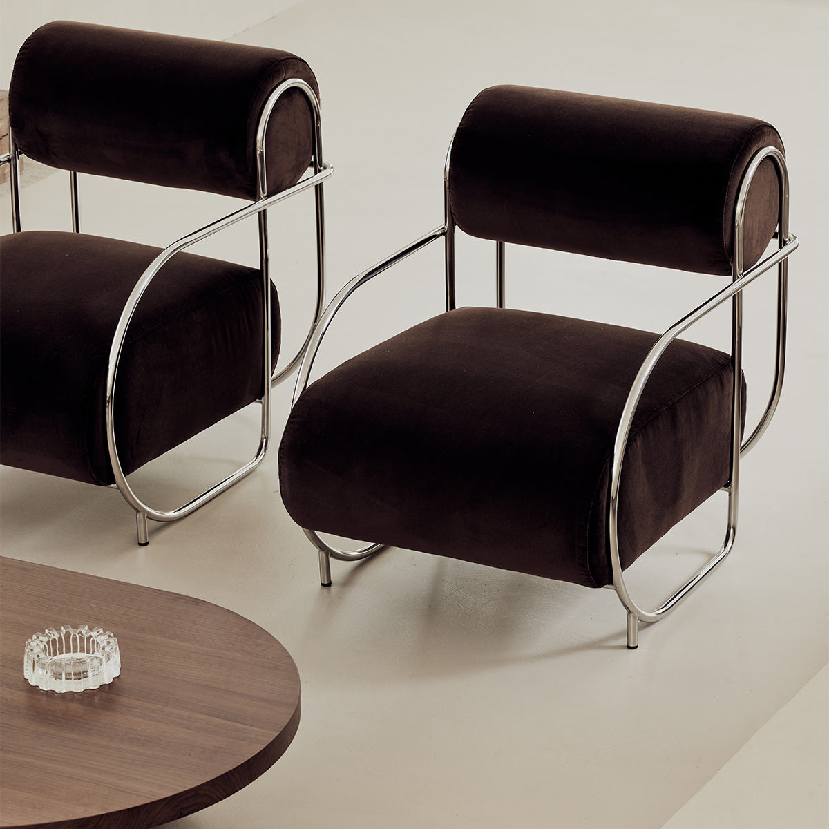 Chromeo Armchair & Ottoman Set - Modern Avalon Piccolo Accent Chair with Footstool - Perfect for Living Room, Bedroom & Home Office Decor
