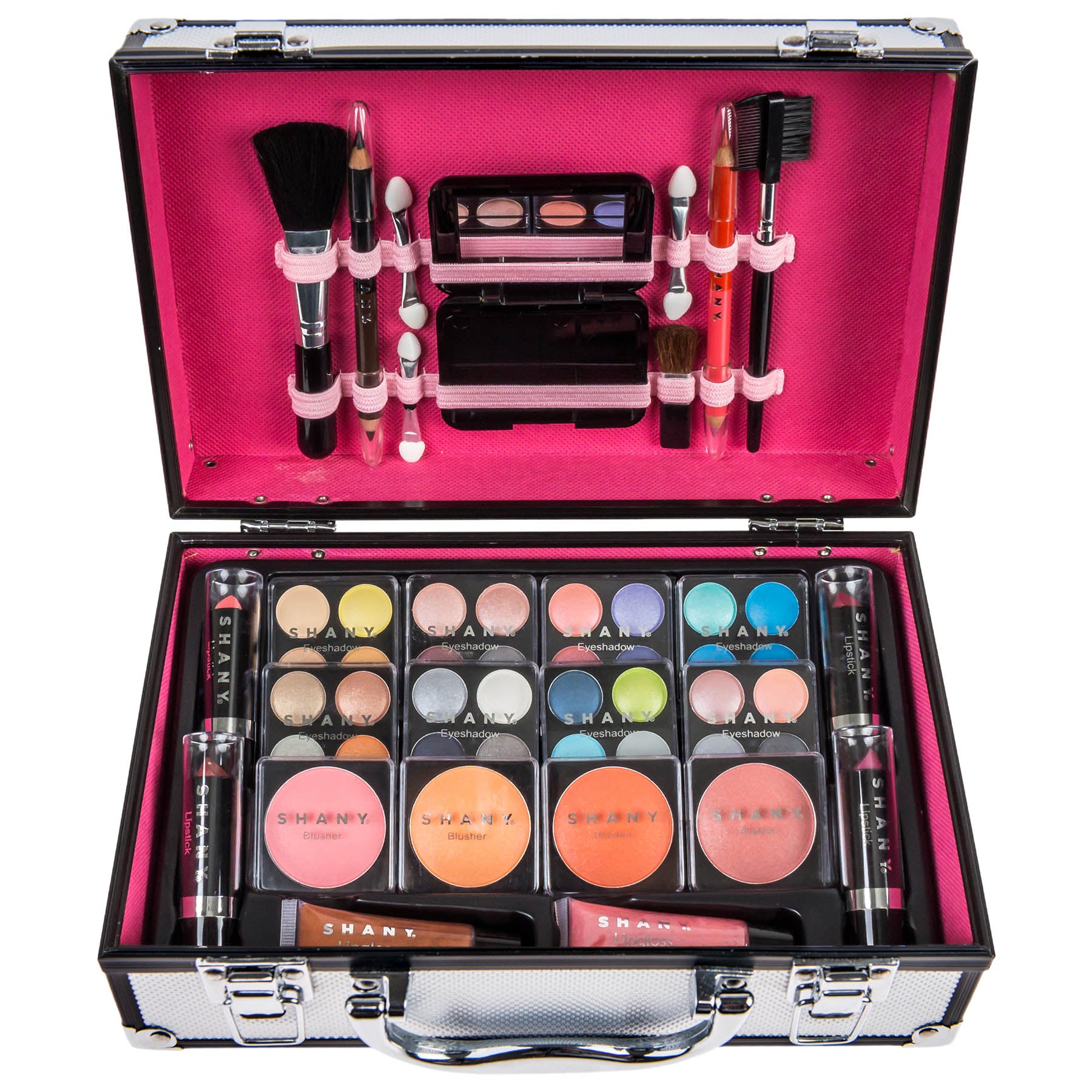 Professional Makeup Train Case with Carry Handle - Large Cosmetic Organizer for Makeup Artists & Travel - Perfect for Salon, Home Use & On-the-Go Touch Ups