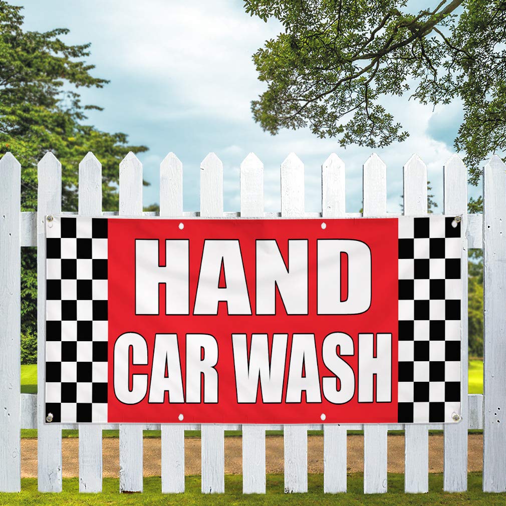 Custom Vinyl Banner 48x96 Inches - Heavy Duty Weatherproof Outdoor Sign with 8 Grommets for Car Wash, Auto Body Shop & Industrial Use | Perfect for Business Advertising, Yard Signs & Event Promotion