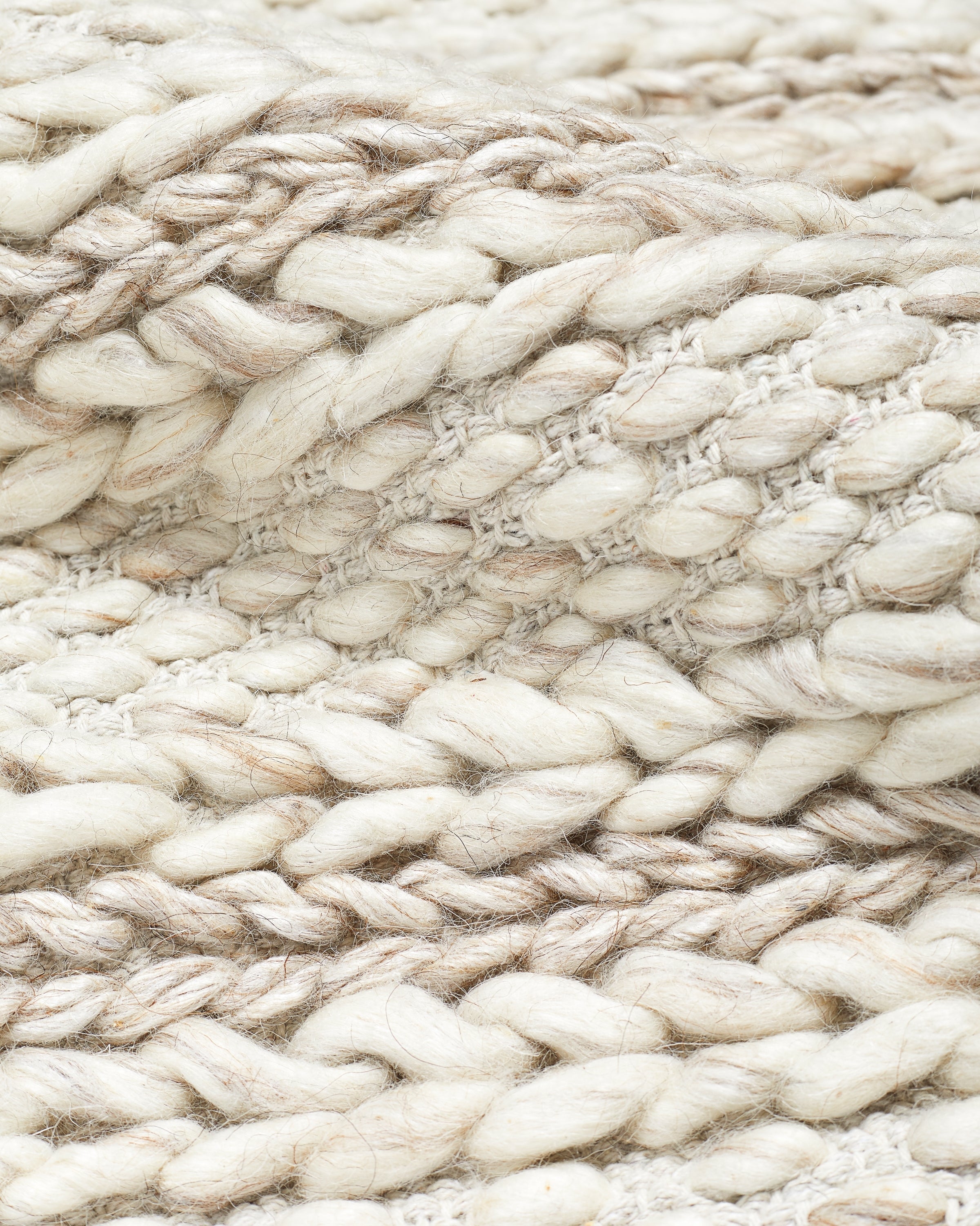 Handwoven Wool Blend Rug Swatch 12
