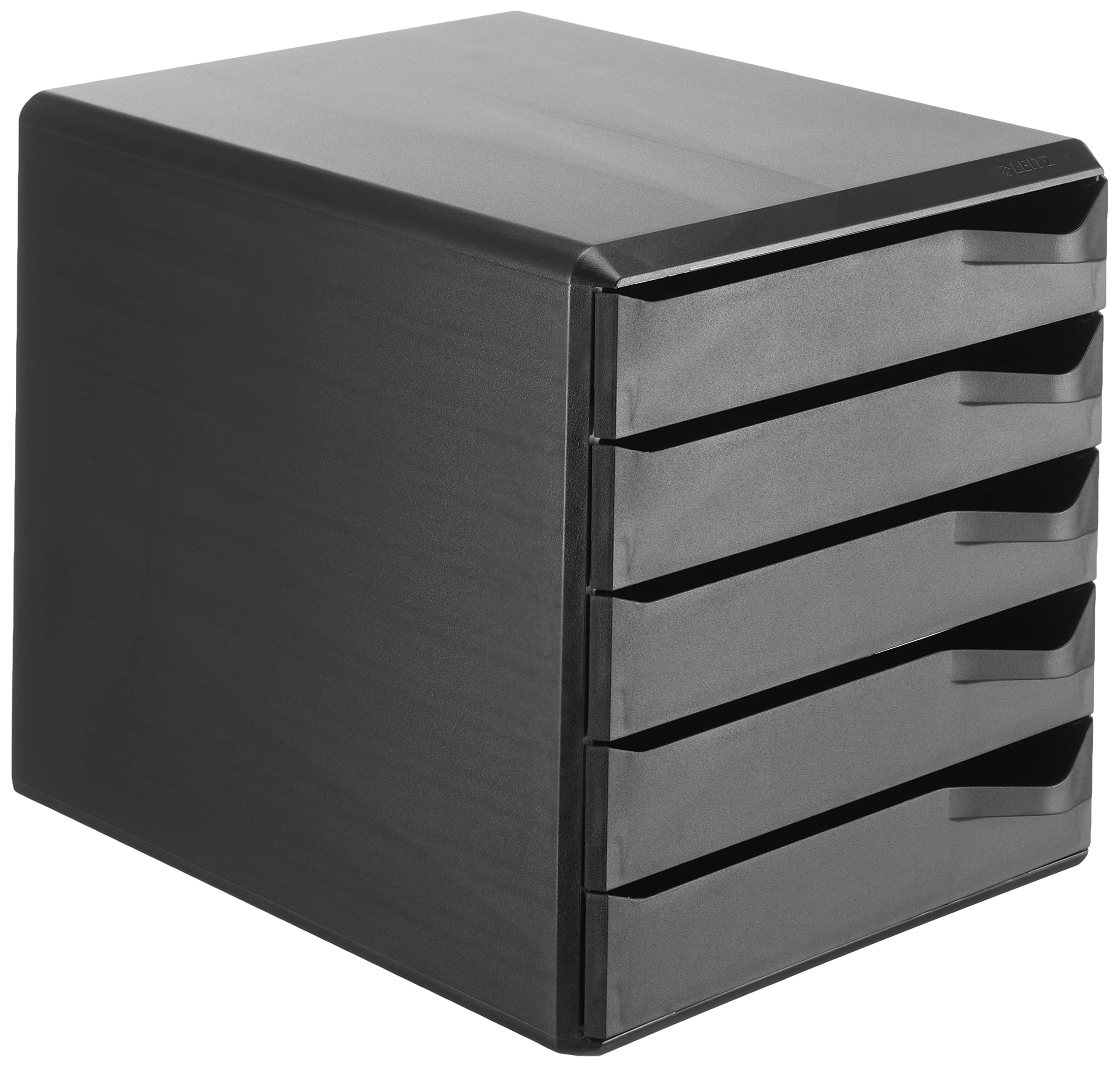 Leitz 5-Drawer A4 File Cabinet - Black Office Organizer with Document Storage | Perfect for Home Office, School & Workplace Organization
