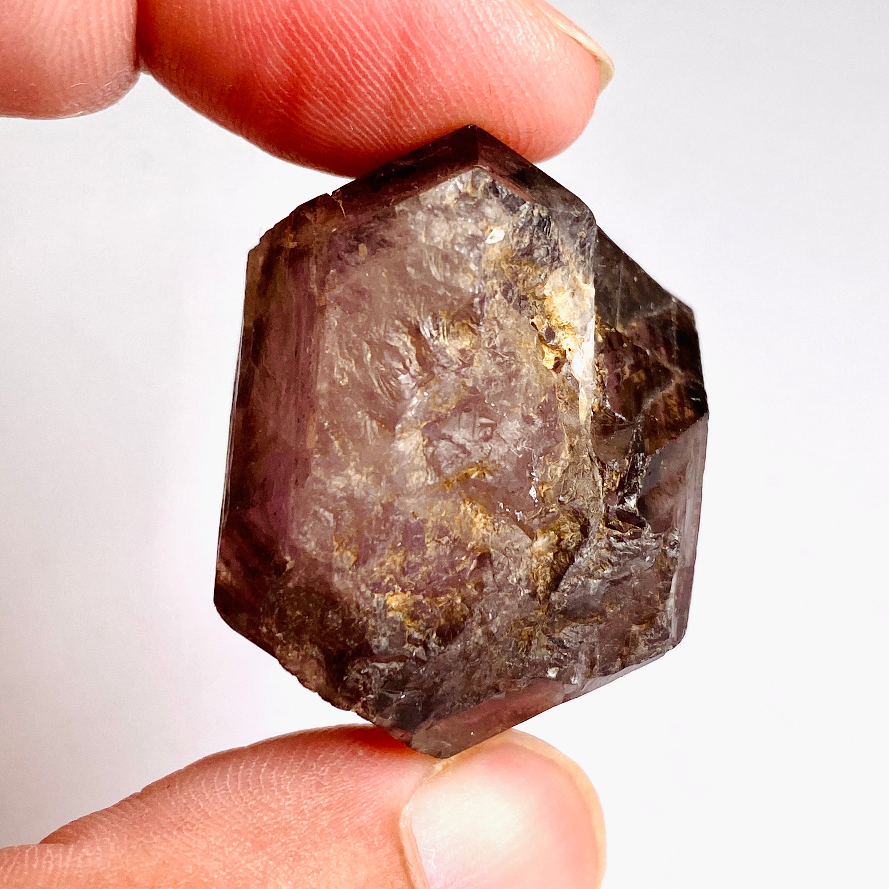 Natural Smokey Amethyst Crystal with Inclusions - Similar to Super Seven & Brandberg (CR3736) - Perfect for Meditation, Healing & Jewelry Making