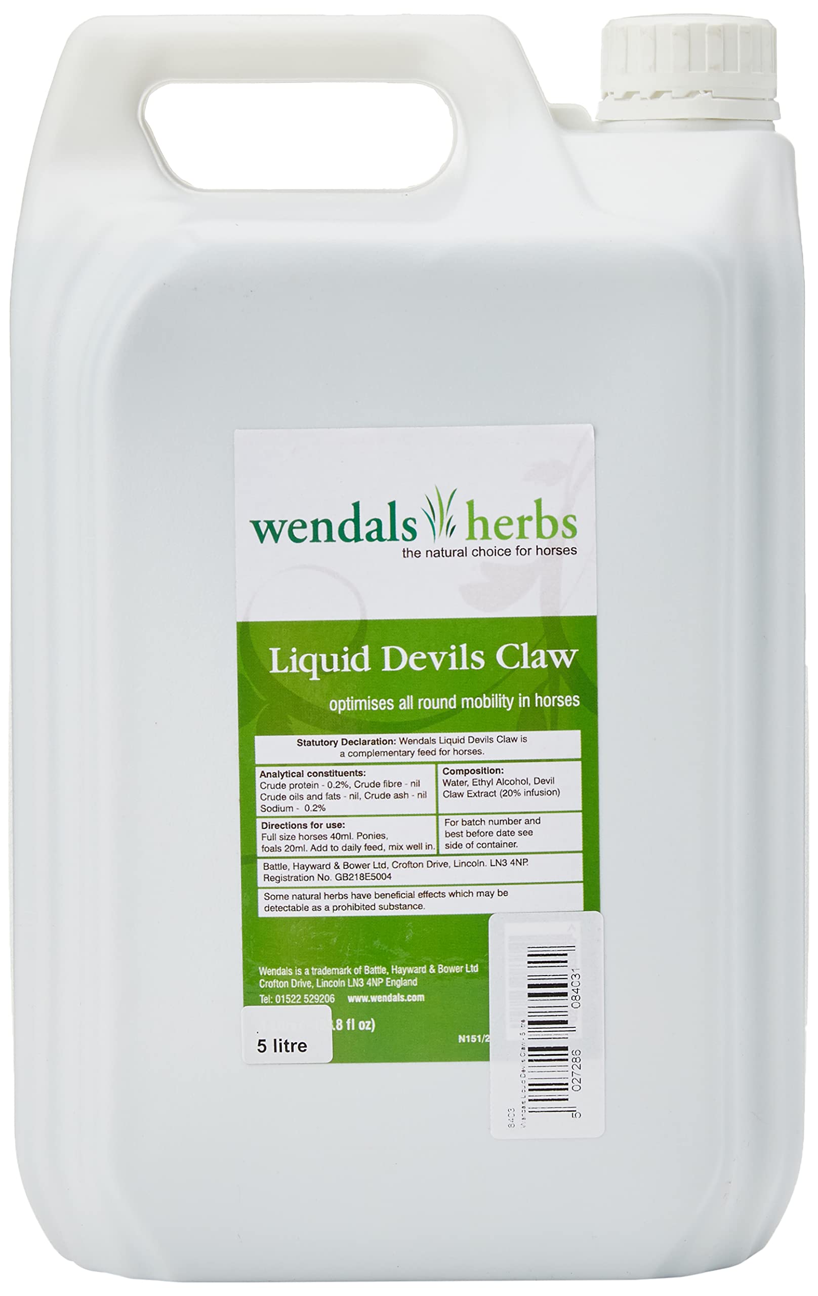 Liquid Devil's Claw Extract - 5 Liters | Natural Herbal Supplement for Joint Pain Relief & Inflammation | Perfect for Arthritis, Back Pain & Muscle Recovery
